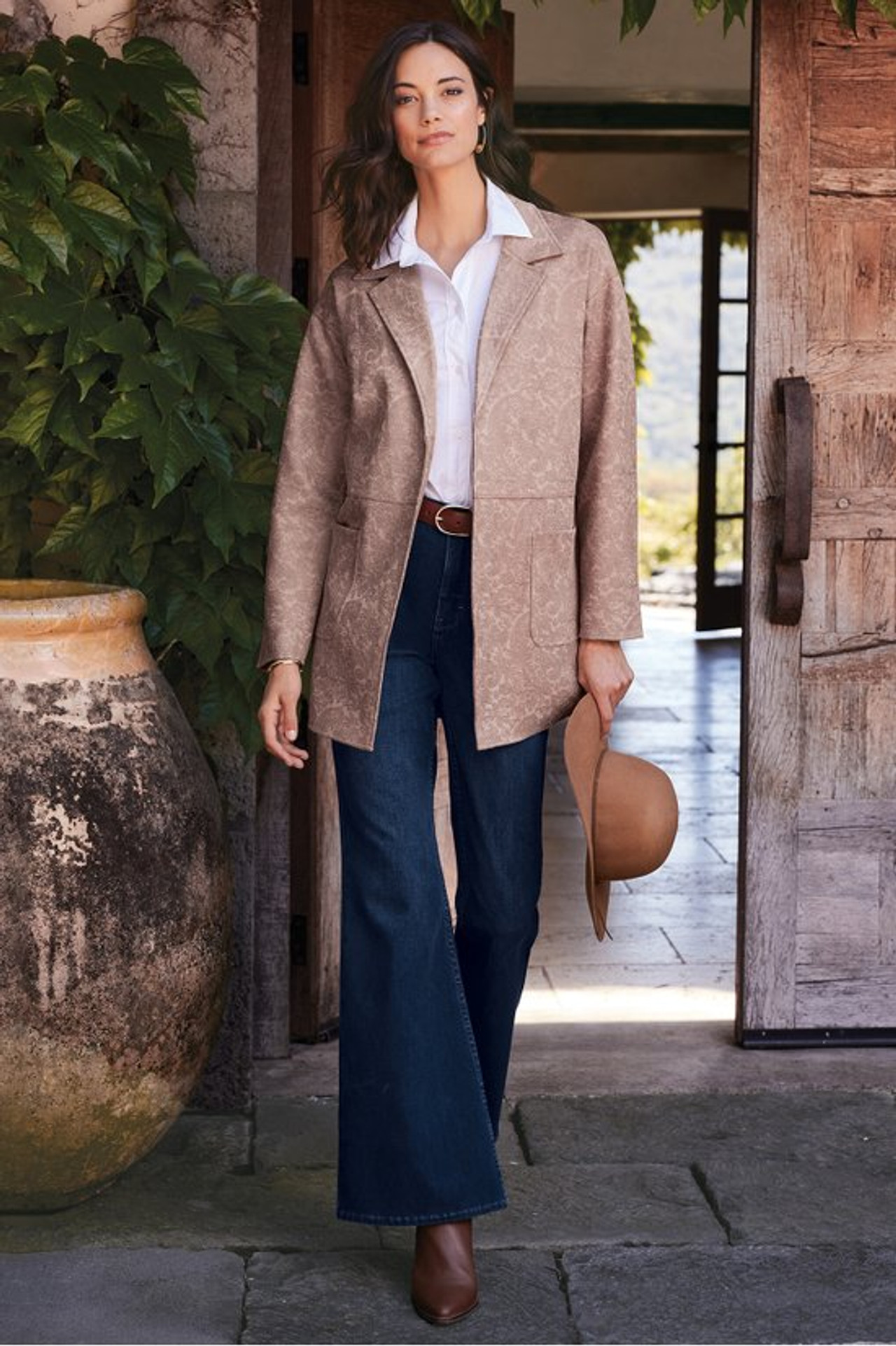 Malika Faux Suede Jacket - Soft Surroundings Outlet