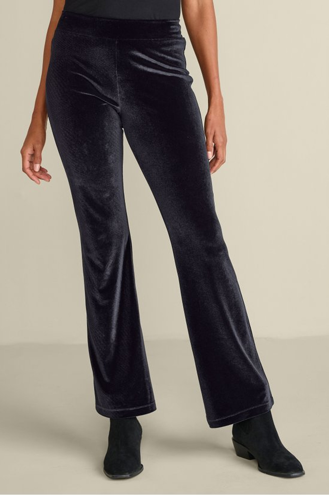 Gianna Velvet Bootcut Pants - Soft Surroundings Outlet