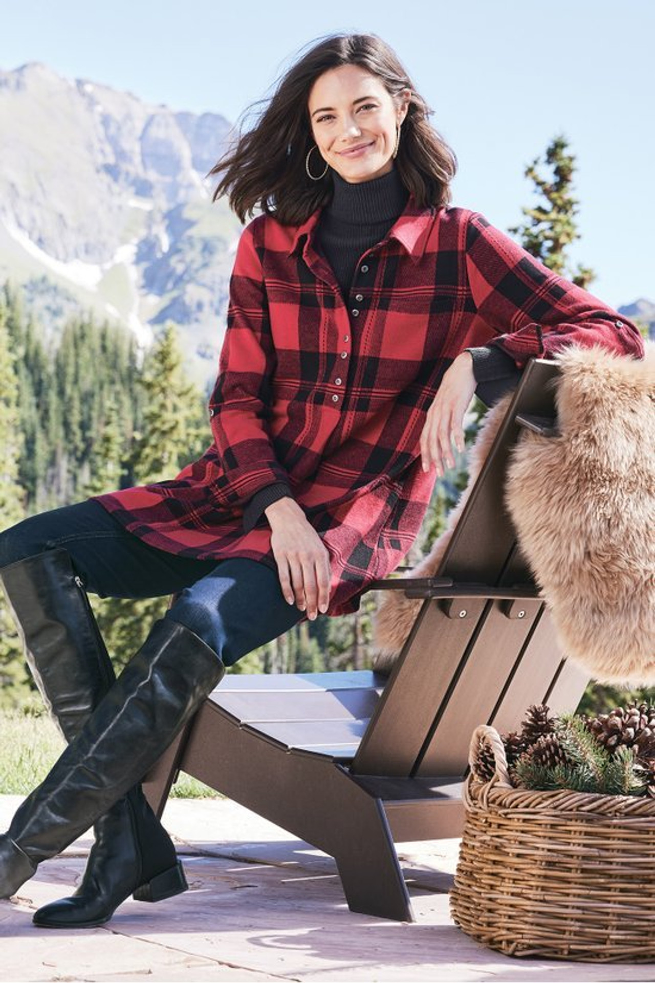Mad About Plaid Tunic - Soft Surroundings Outlet