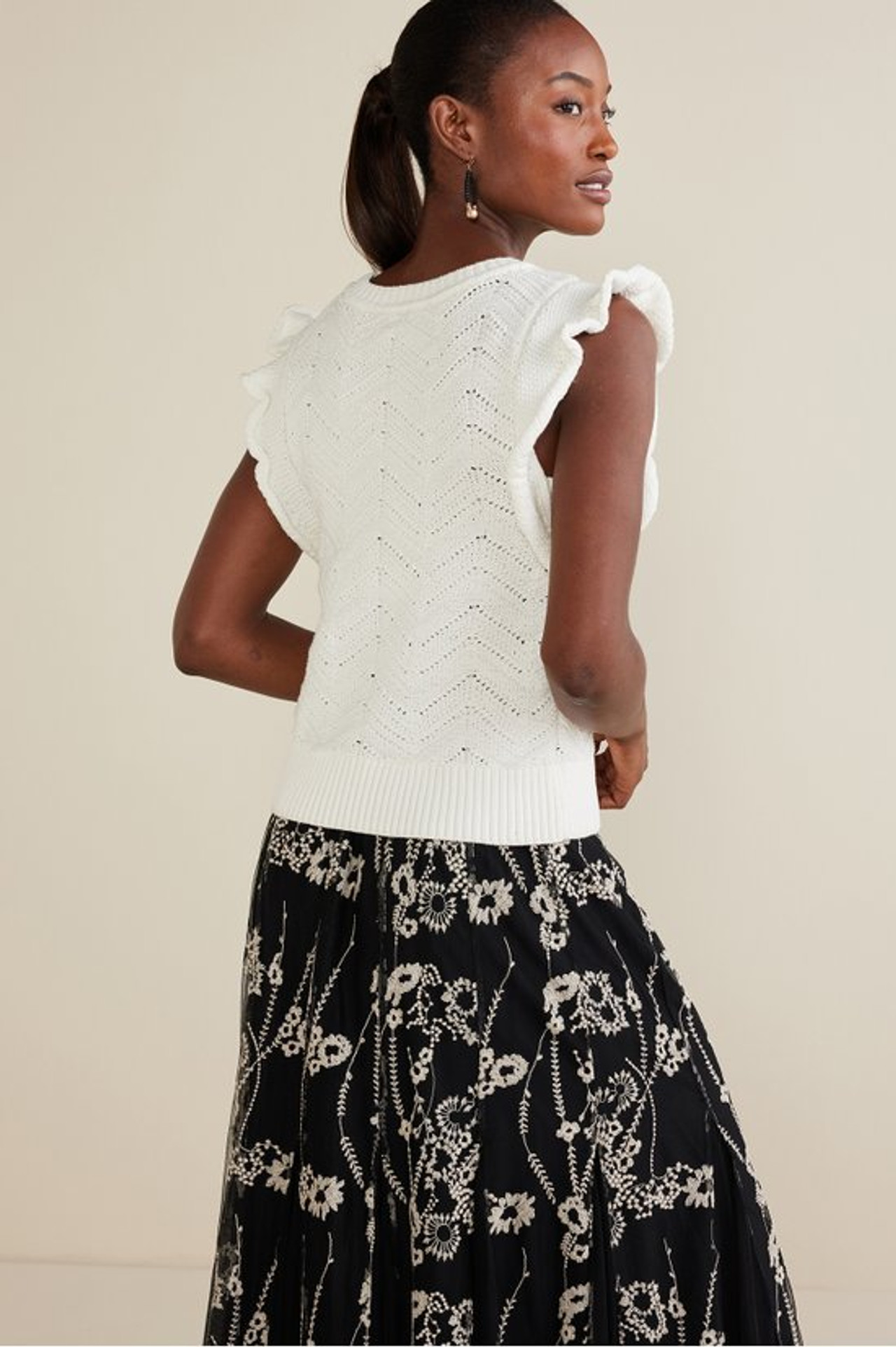 Celina Flutter Sleeve Sweater - Soft Surroundings Outlet