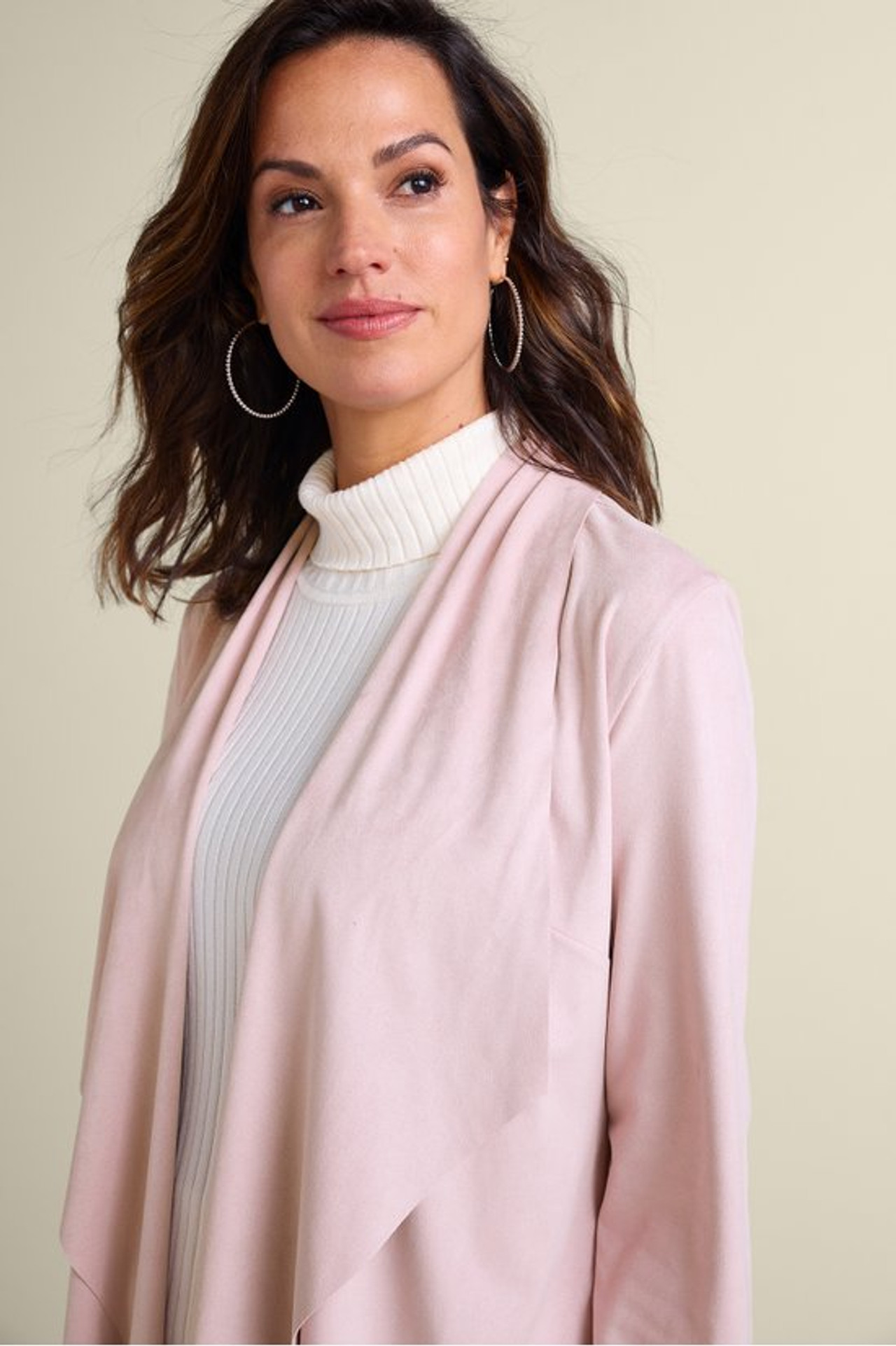 Shape Drape Faux Suede Jacket - Soft Surroundings Outlet