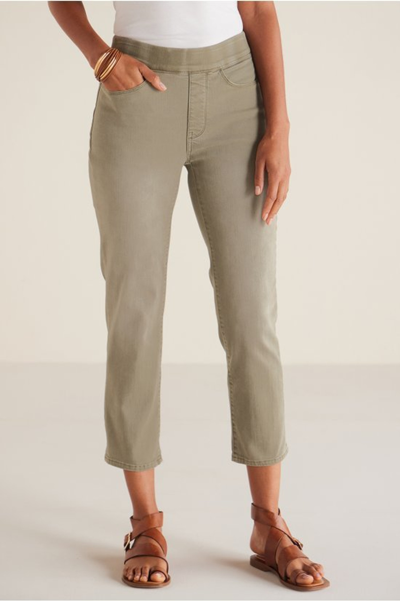 The Ultimate Denim Pull-On Crop - Soft Surroundings Outlet