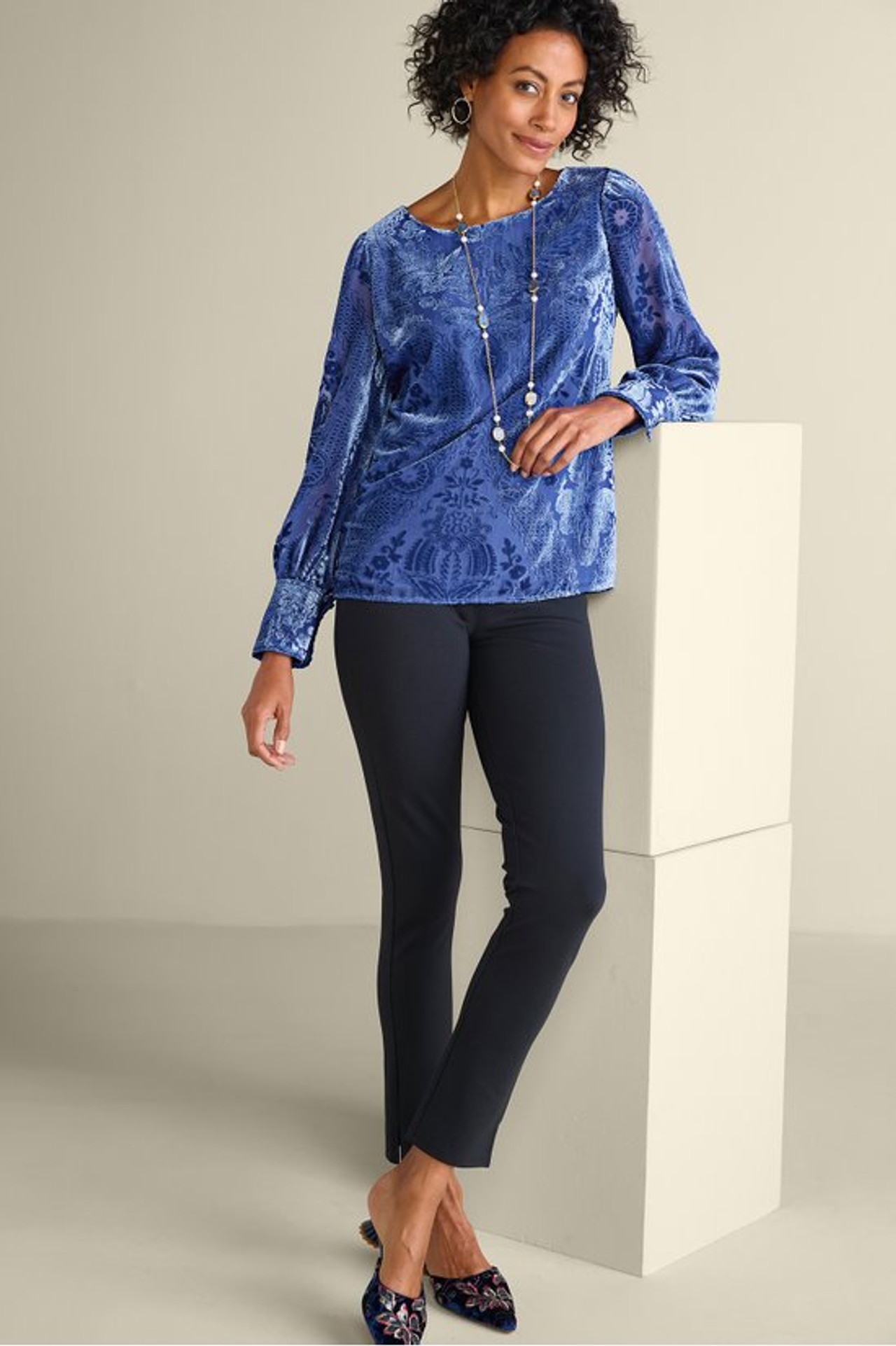 Vanetta Velvet Top - Soft Surroundings Outlet
