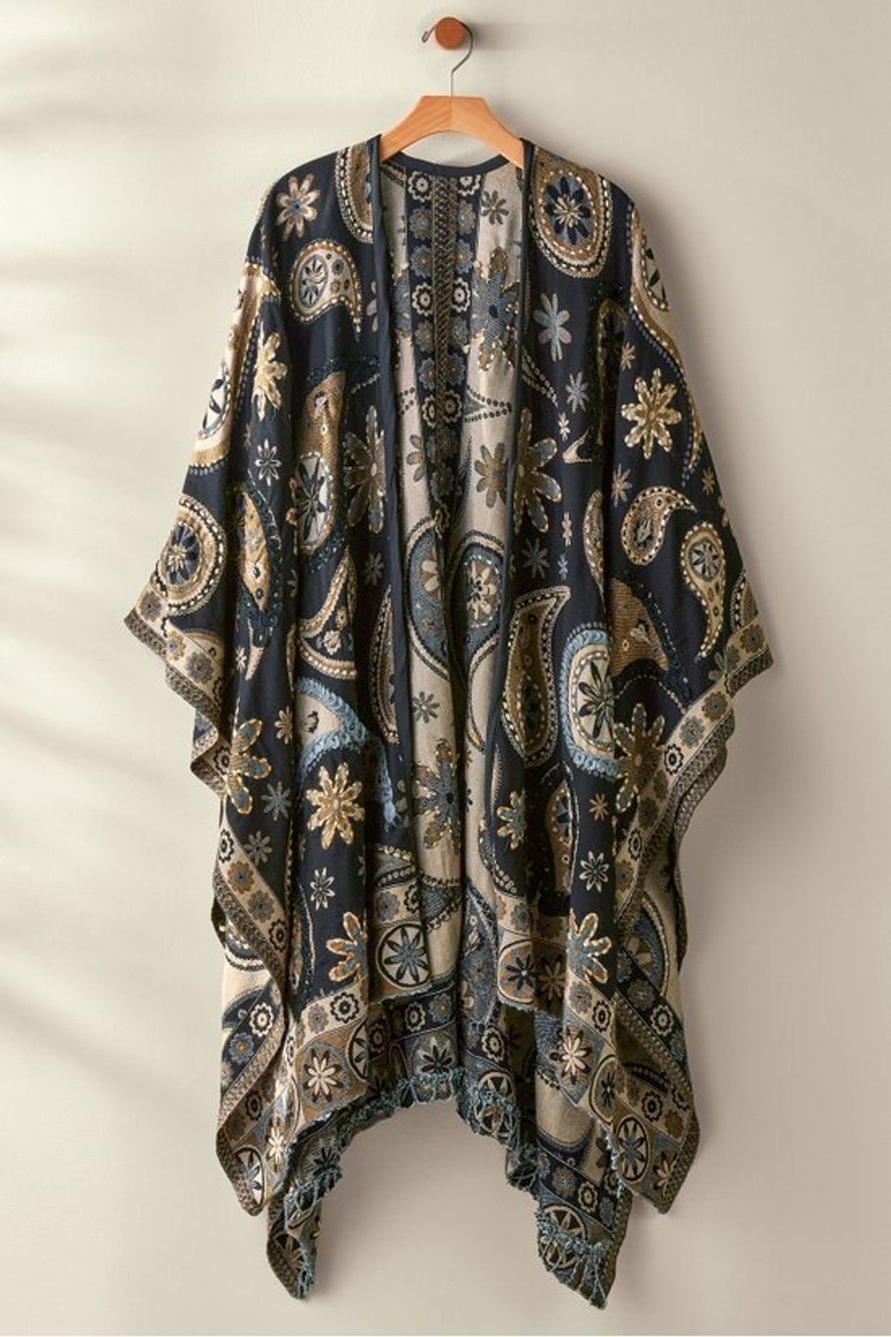 Yasmin Embroidered Wrap - Soft Surroundings Outlet