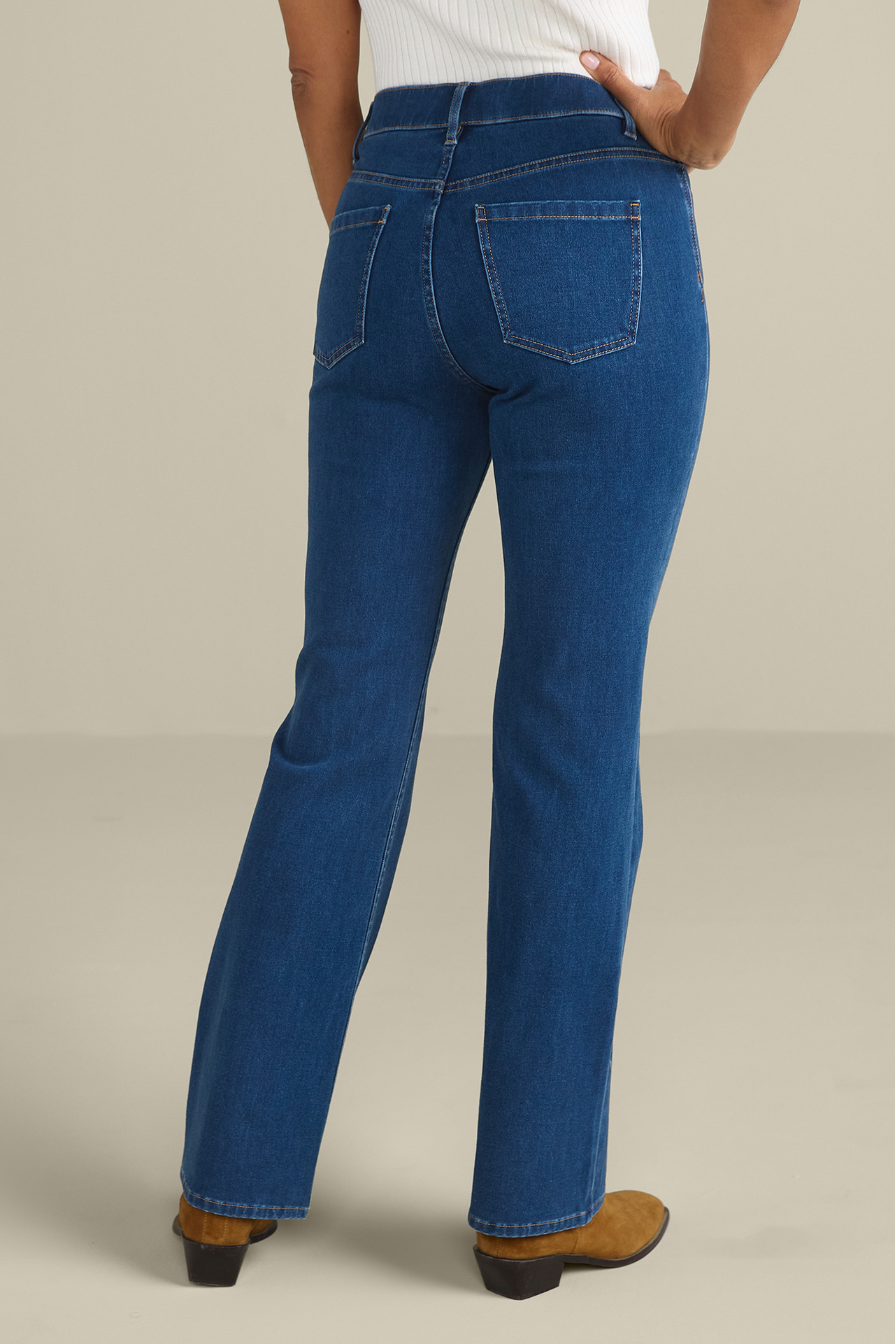 Ultimate Denim Pull-On Bootcut Jeans - Soft Surroundings Outlet