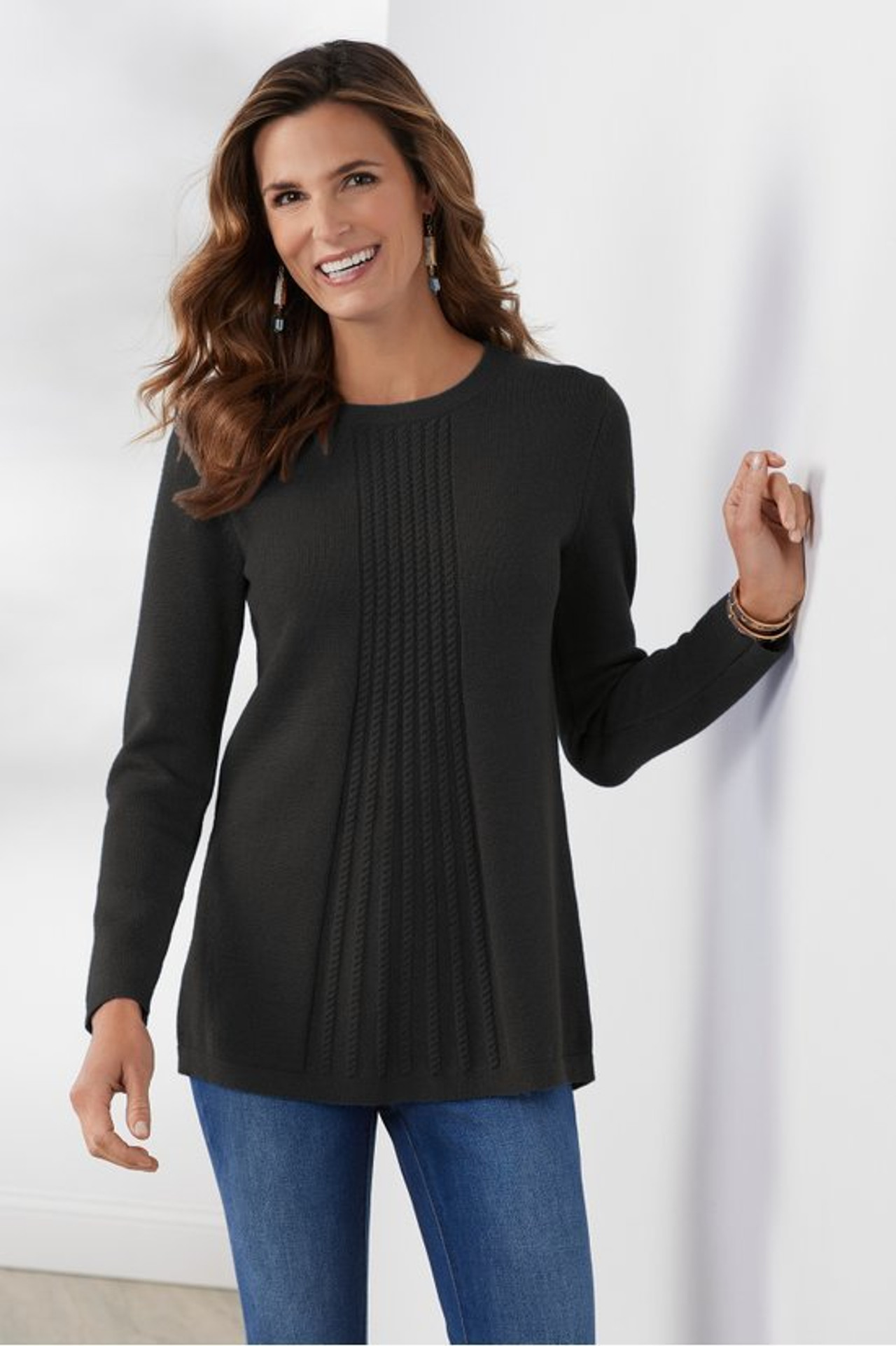 Priscilla Pullover Tunic Sweater - Soft Surroundings Outlet