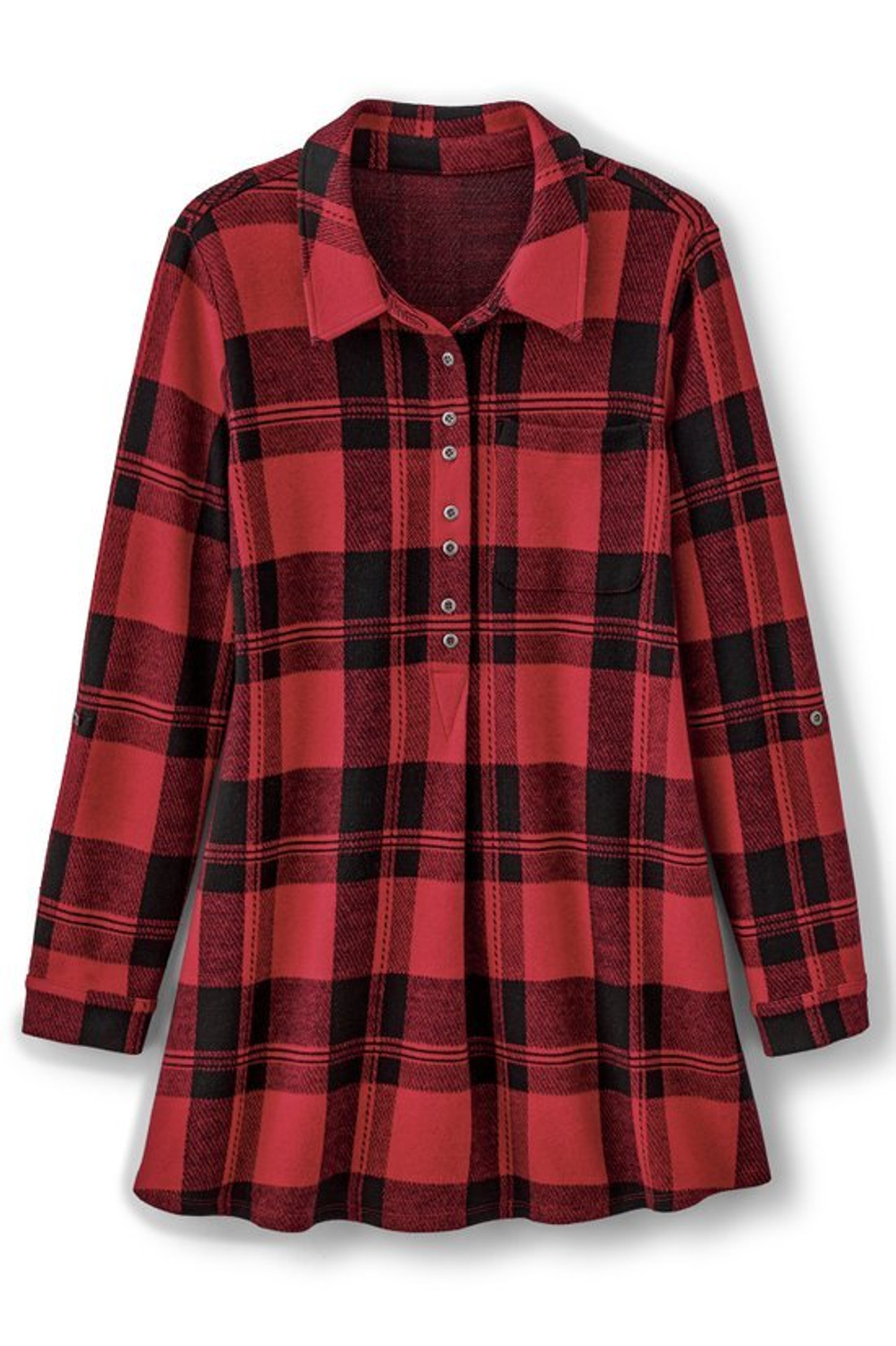 Mad About Plaid Tunic - Soft Surroundings Outlet