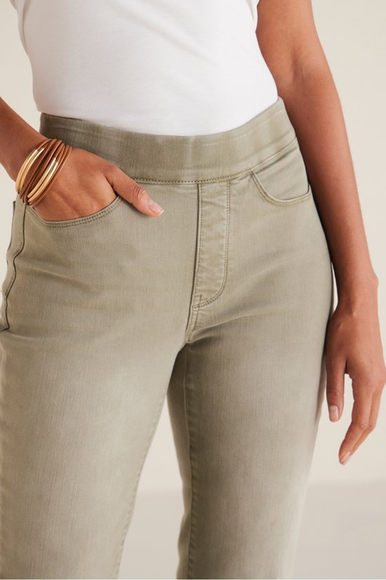 The Ultimate Denim Pull-On Crop - Soft Surroundings Outlet