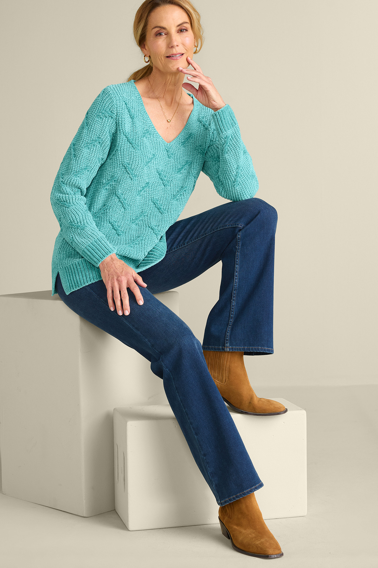 Trina Chenille Sweater - Soft Surroundings Outlet