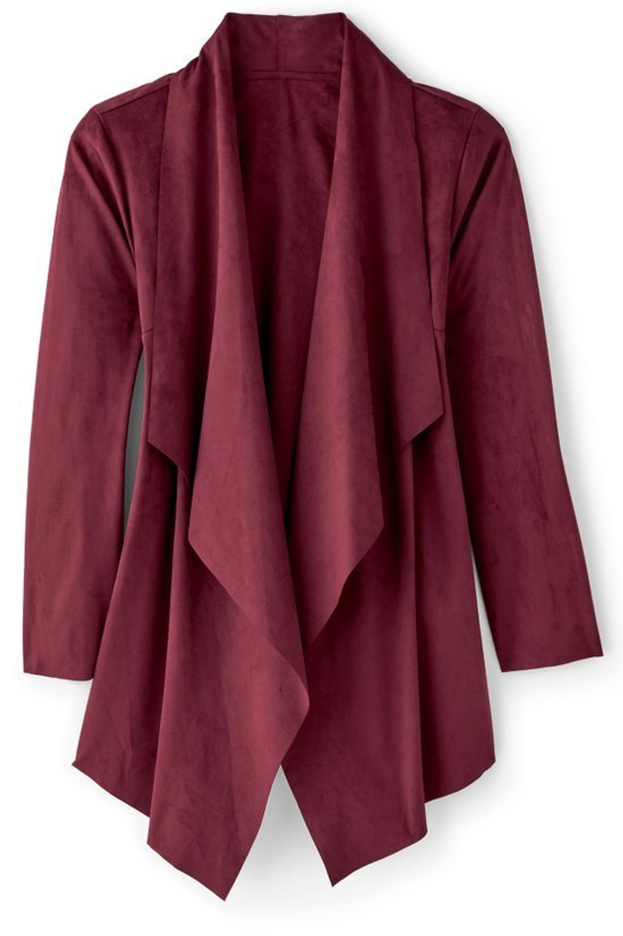 Shape Drape Faux Suede Jacket - Soft Surroundings Outlet