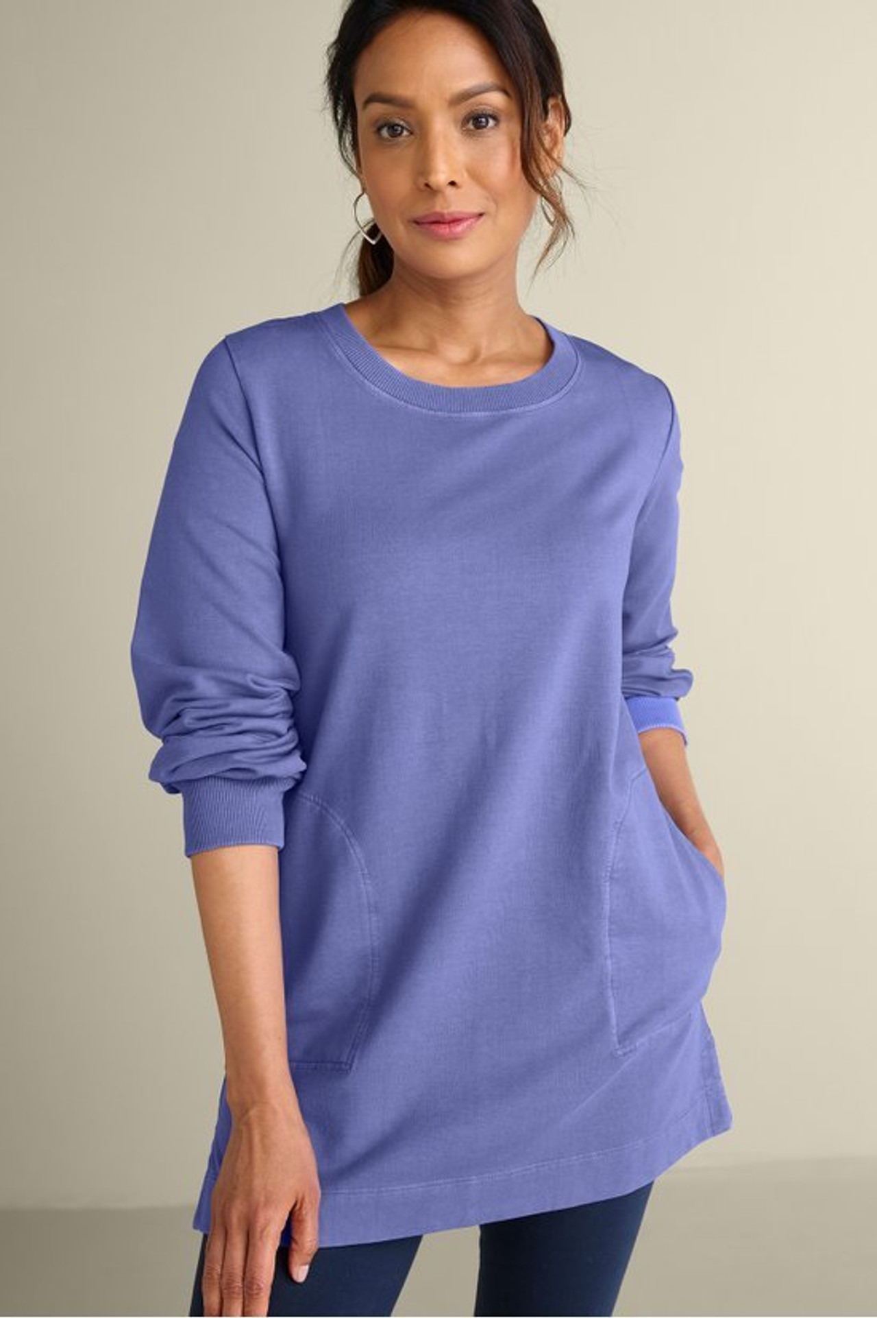 Edith French Terry Tunic - Soft Surroundings Outlet