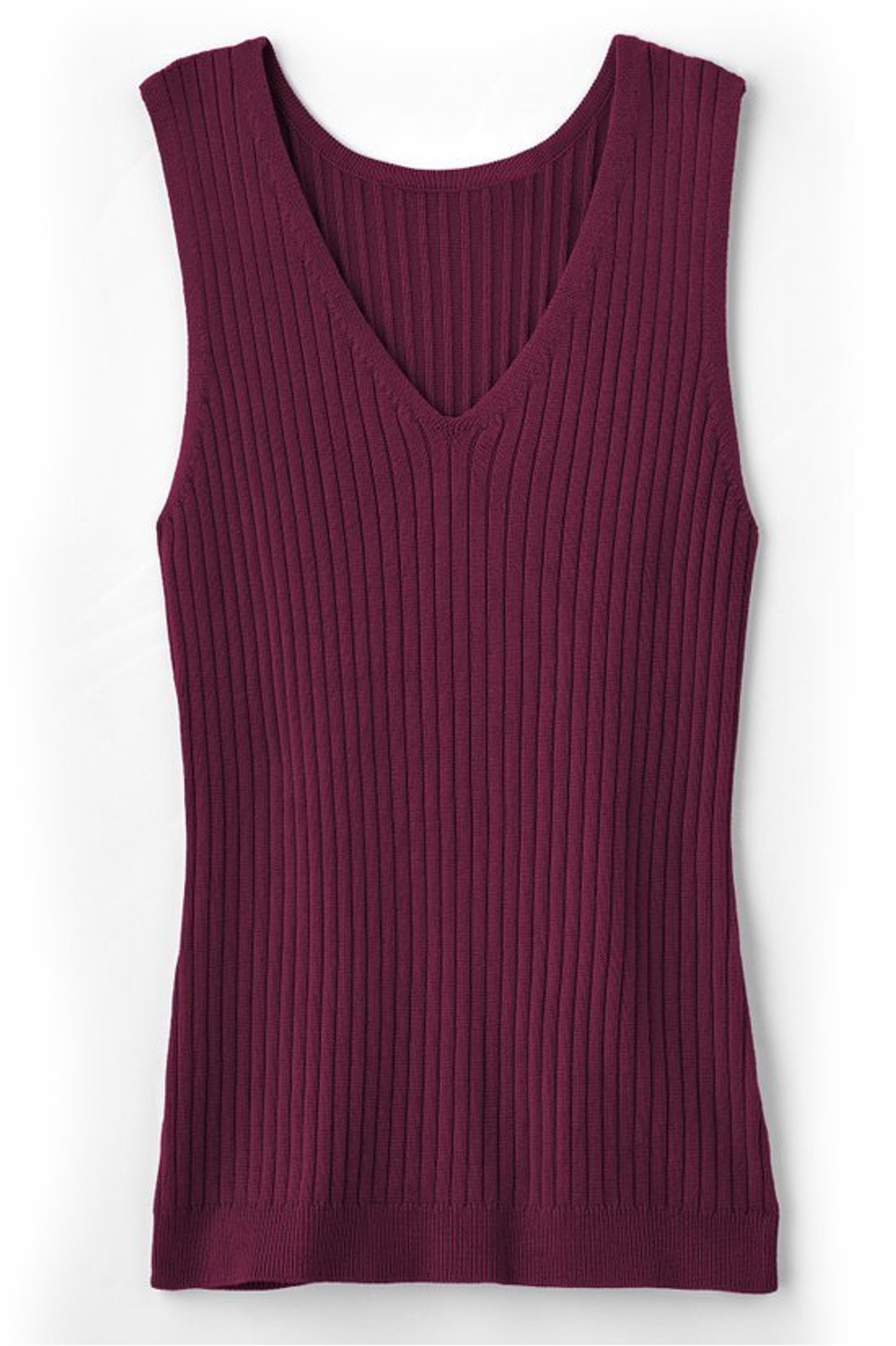 SoftEssential™ Ribbed Sweater Tank - Soft Surroundings Outlet