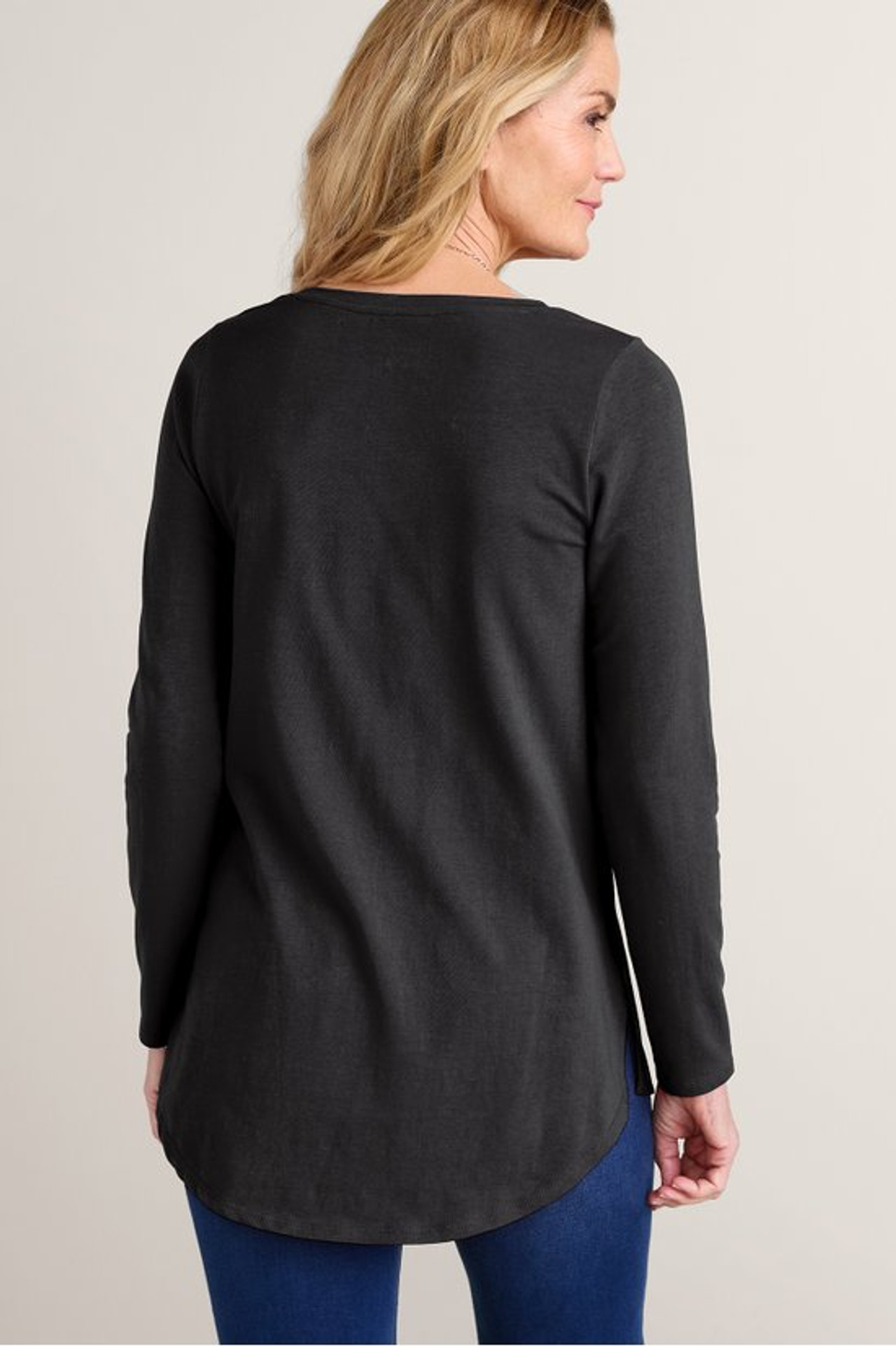 SoftEssential™ Supima® Isabel Long Sleeve Tunic - Soft Surroundings Outlet