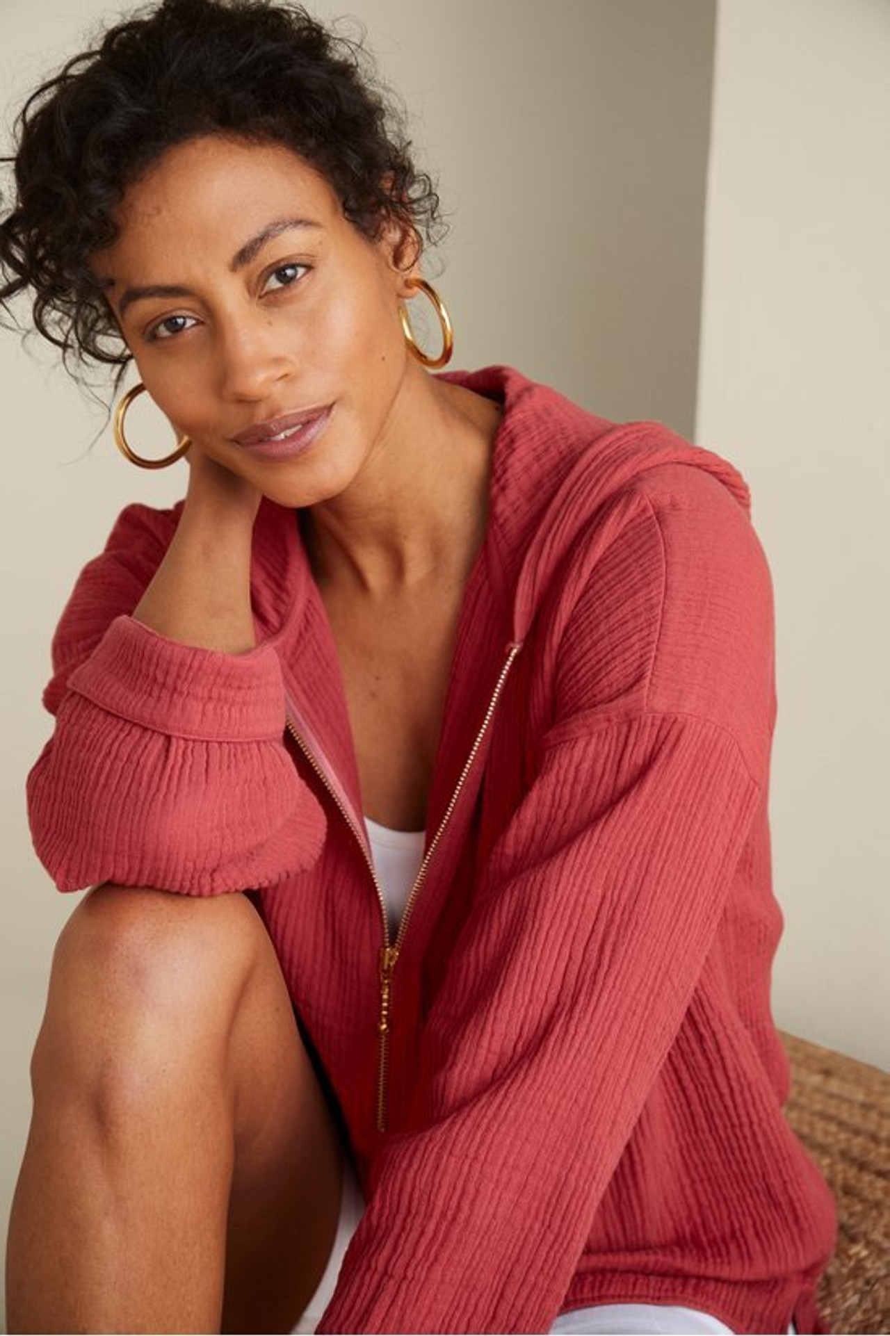 Kemia Gauze Hoodie - Soft Surroundings Outlet