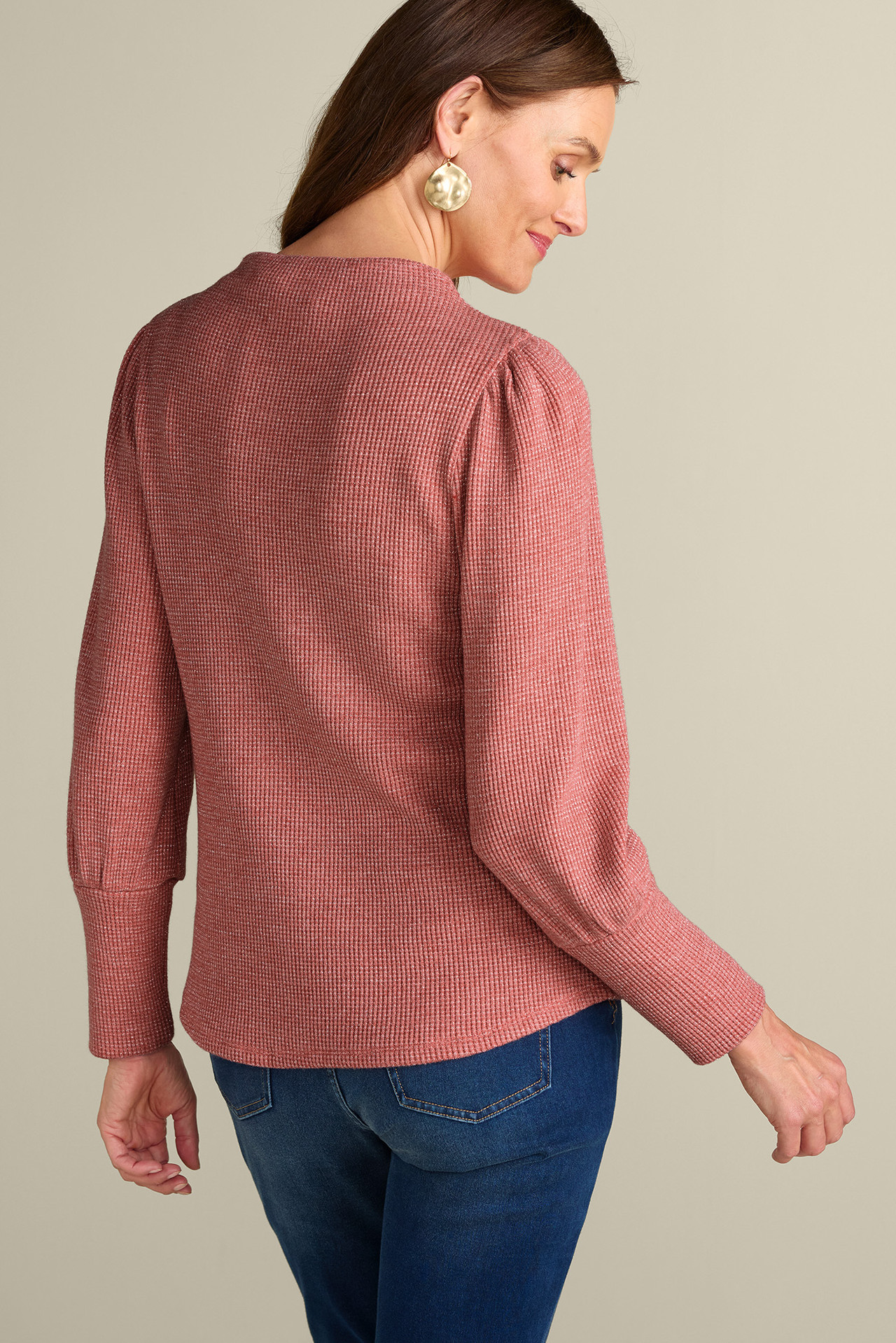 Melina Waffle Pullover - Soft Surroundings Outlet