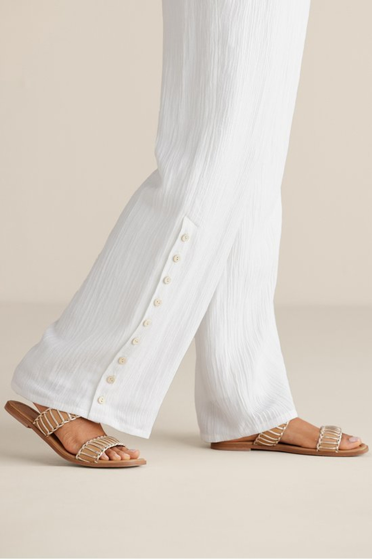 Oceo Gauze Wide-Leg Pants - Soft Surroundings Outlet