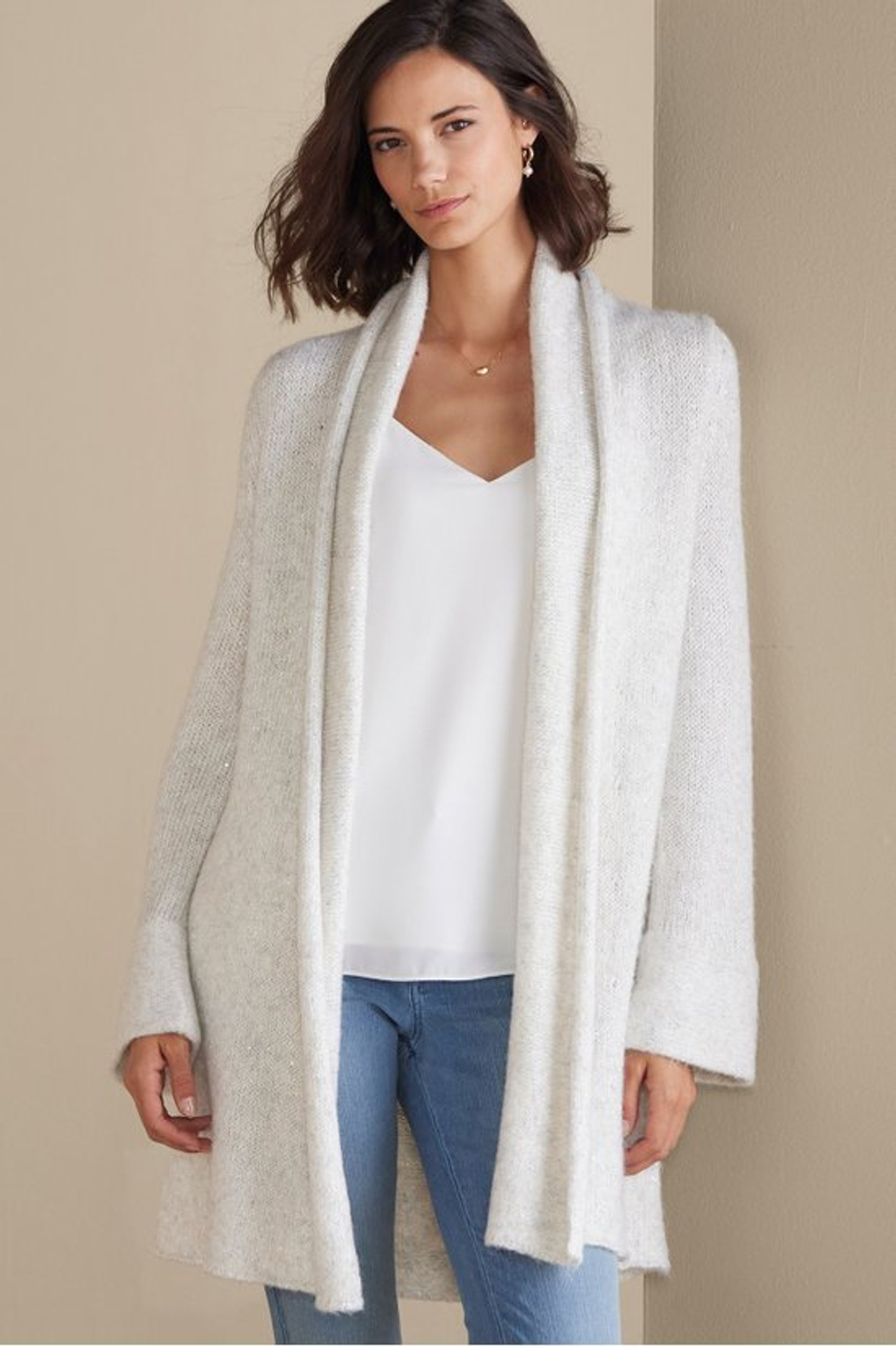 Neva Sequin Cardigan - Soft Surroundings Outlet