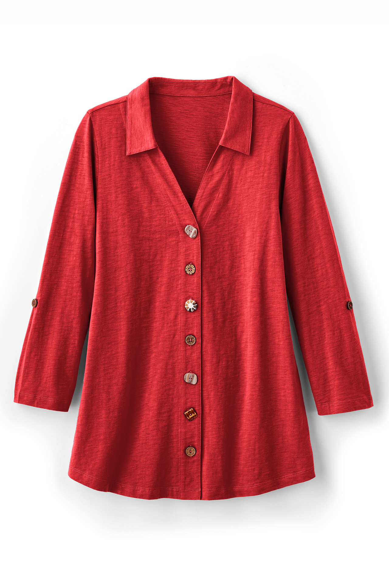 Danielle 3/4 Sleeve Tunic - Soft Surroundings Outlet