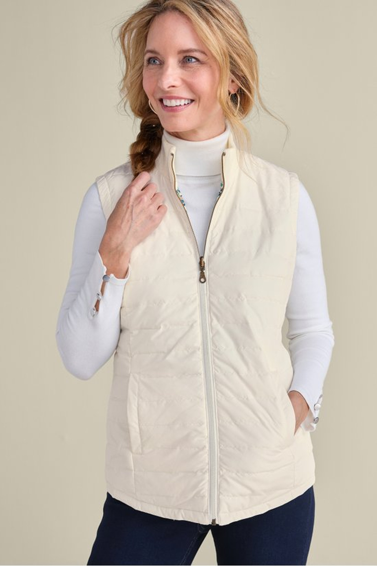 Sienna Reversible Puffer Vest - Soft Surroundings Outlet