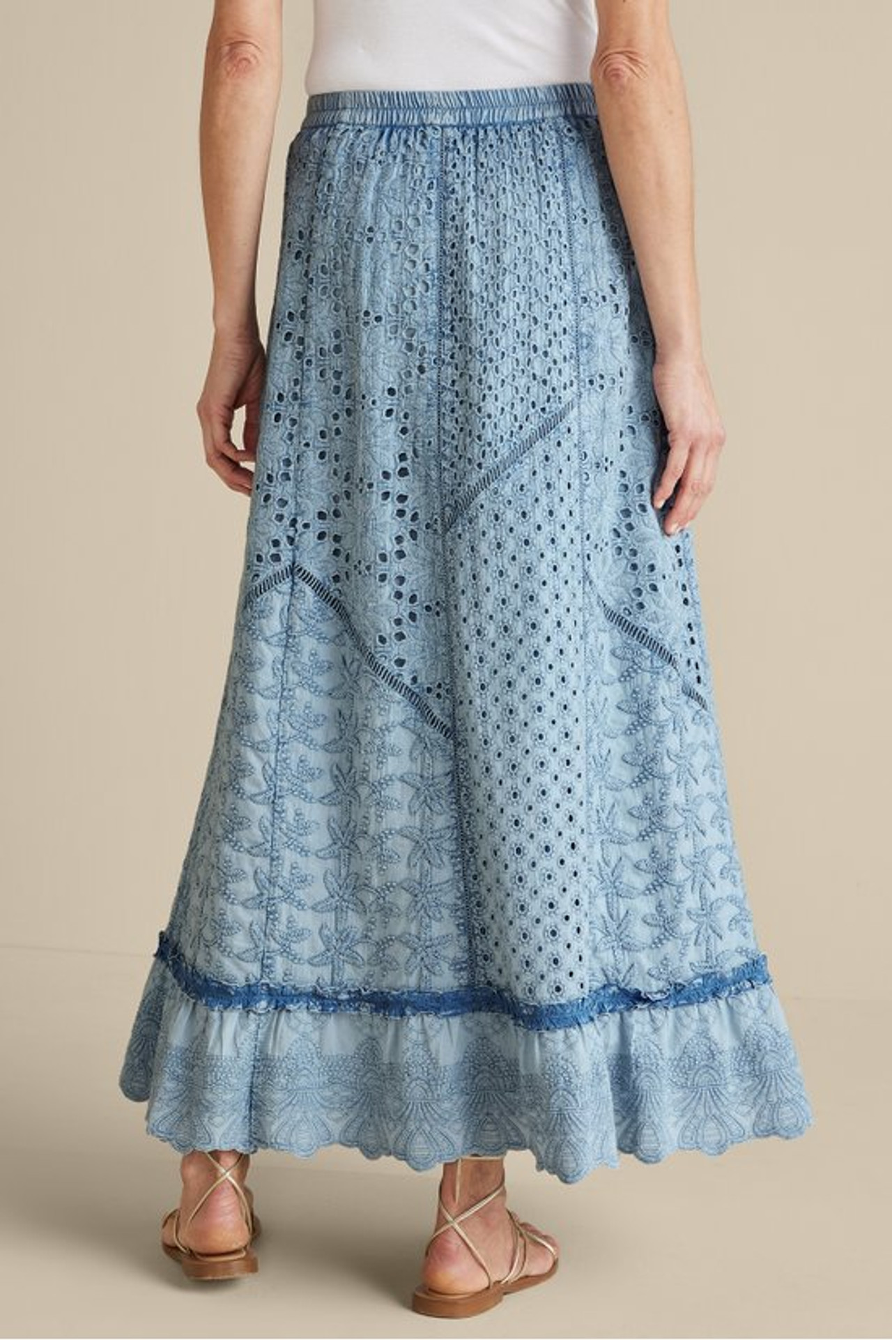 Porfiria Embellished Skirt - Soft Surroundings Outlet