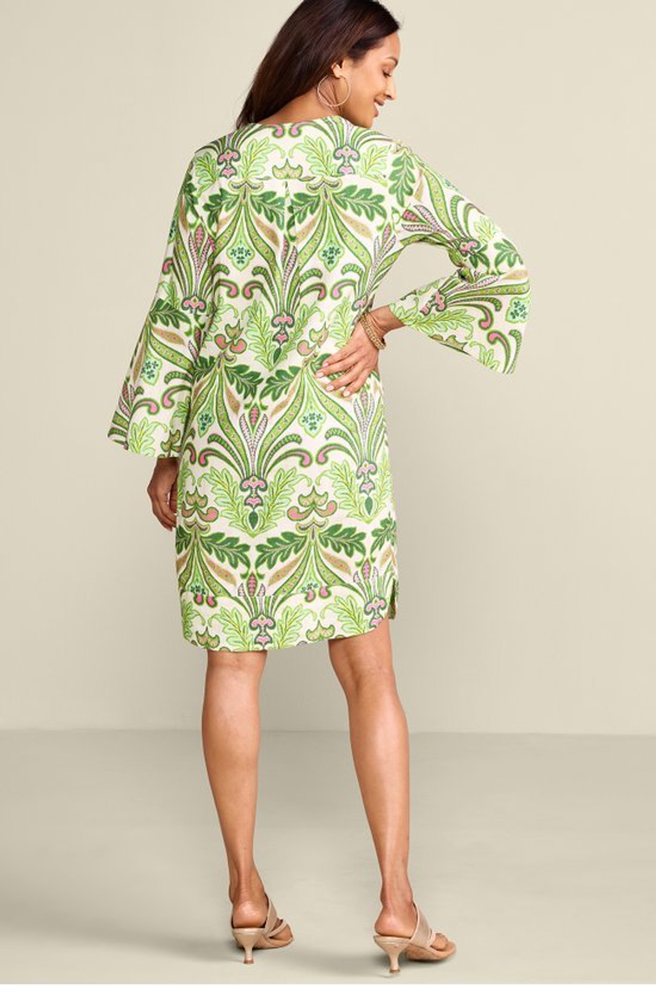 Soleil Linen Blend Dress - Soft Surroundings Outlet