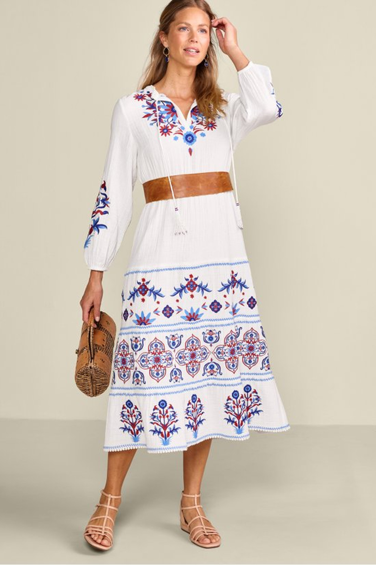 Sarnia Gauze Midi Dress - Soft Surroundings Outlet