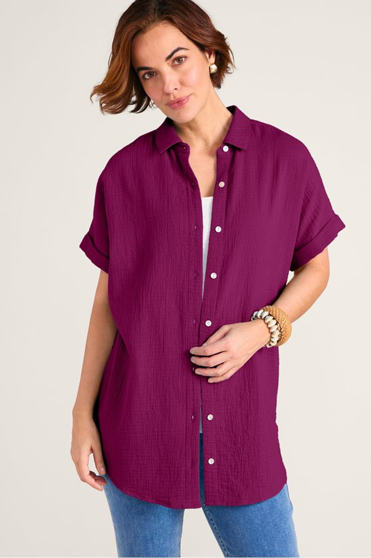 Je Veux Gauze Top - Soft Surroundings Outlet