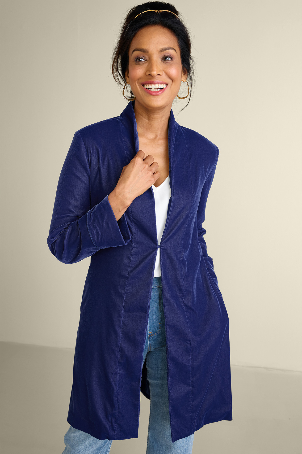 Aria Velvet Jacket - Soft Surroundings Outlet