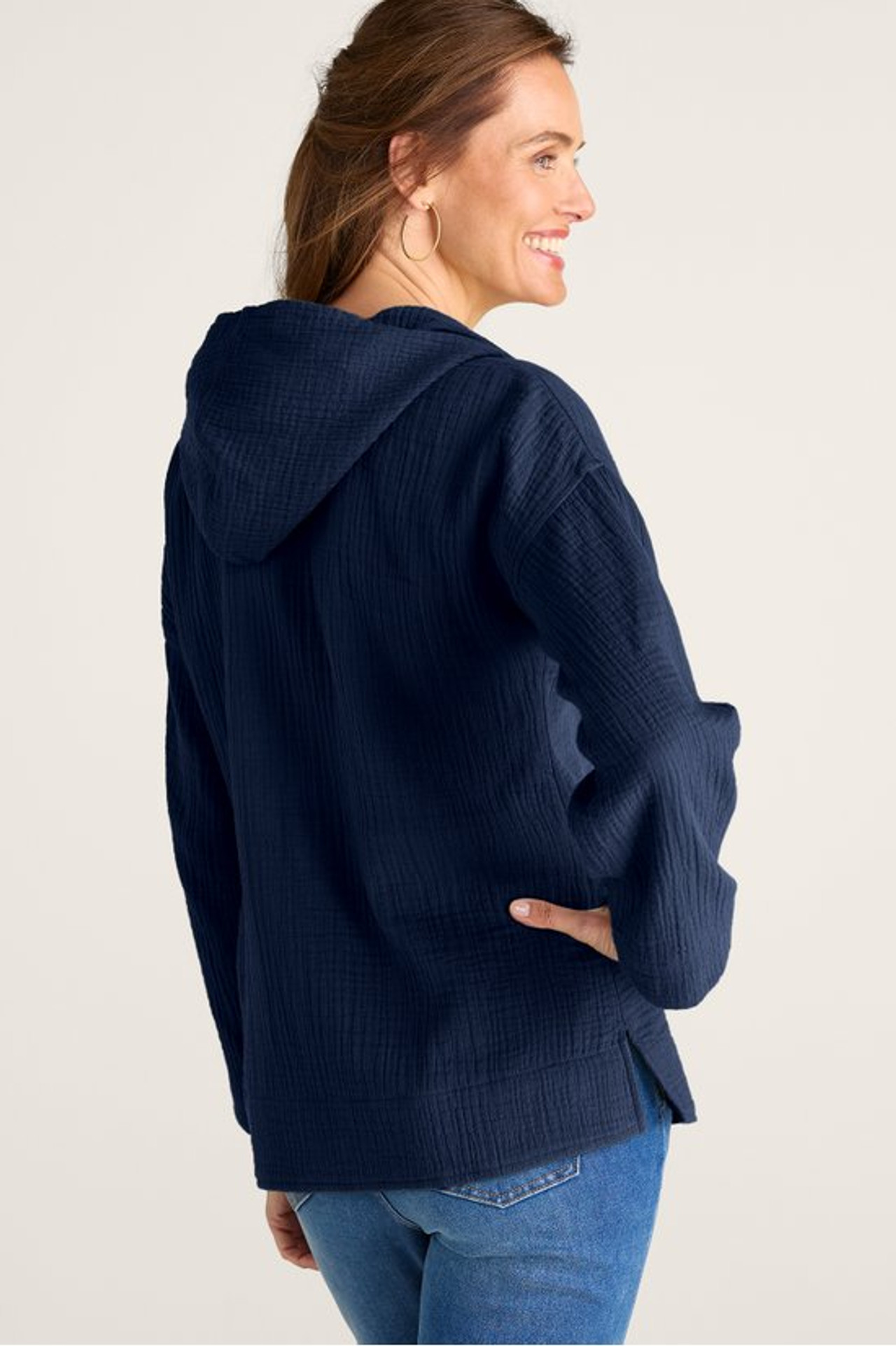 Kemia Gauze Hoodie - Soft Surroundings Outlet