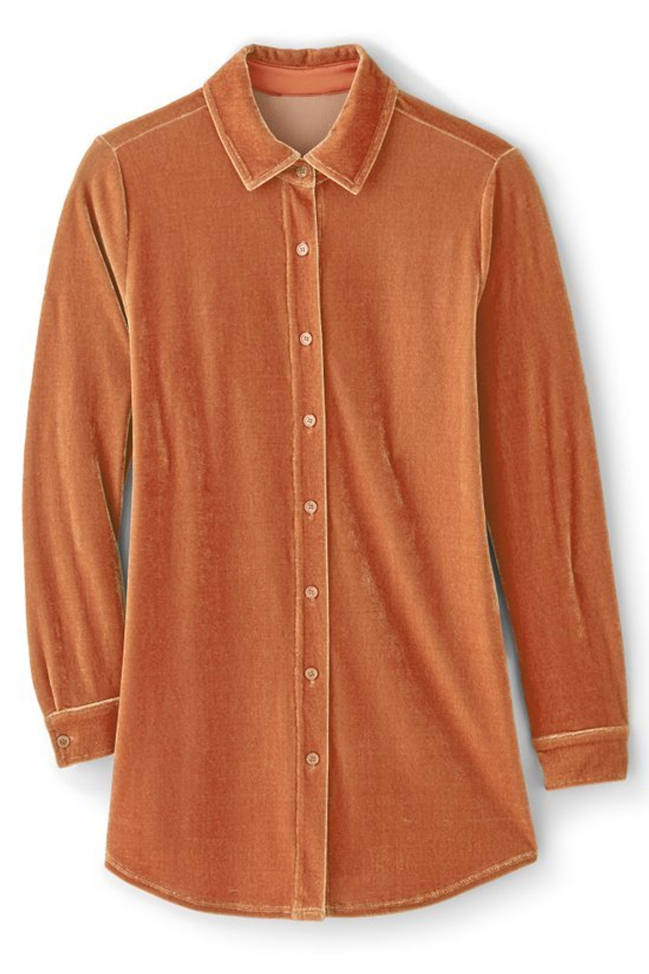 Velvet Boyfriend Tunic Shirt - Soft Surroundings Outlet