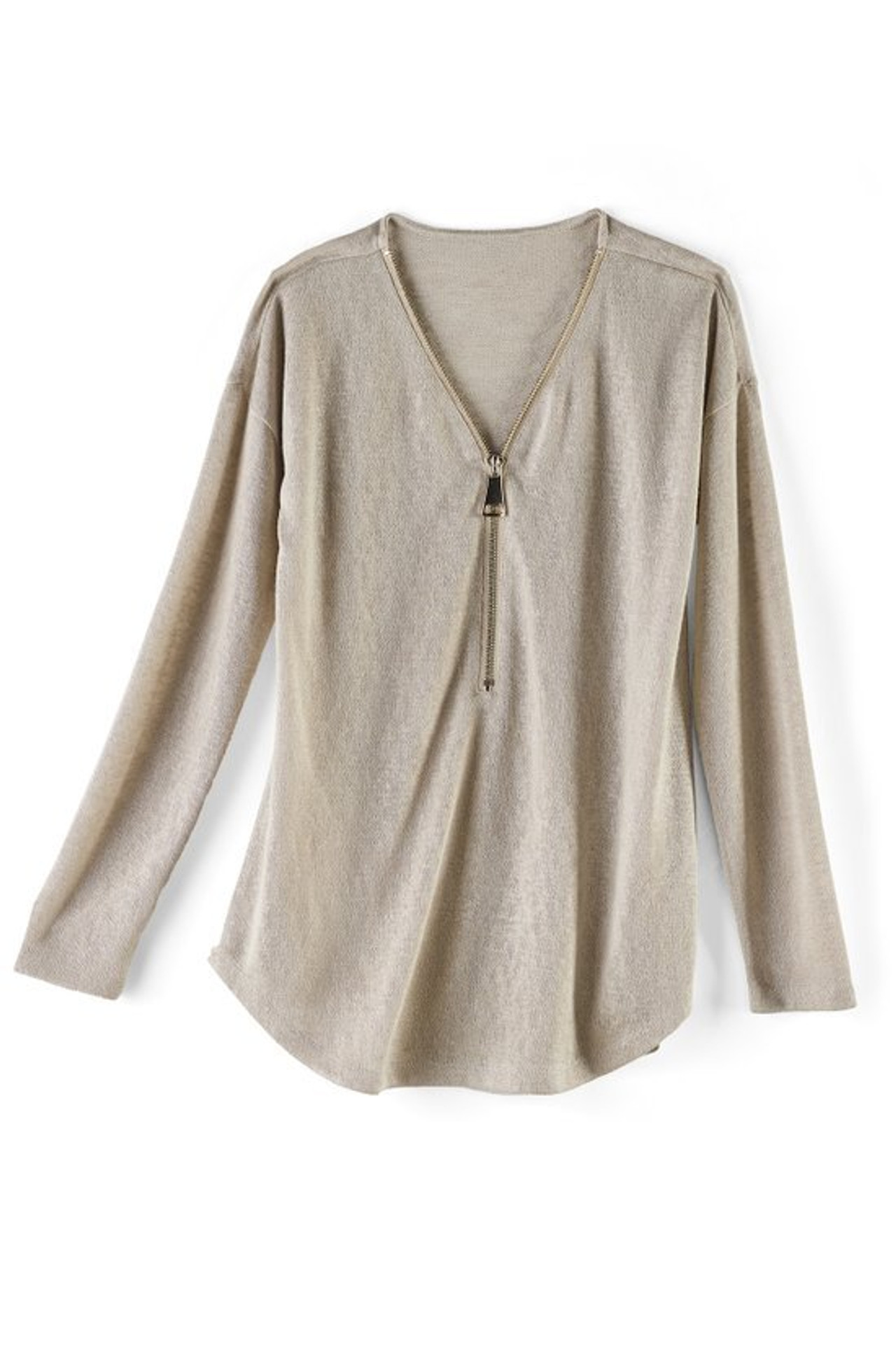 Valentina Zip Sweater - Soft Surroundings Outlet