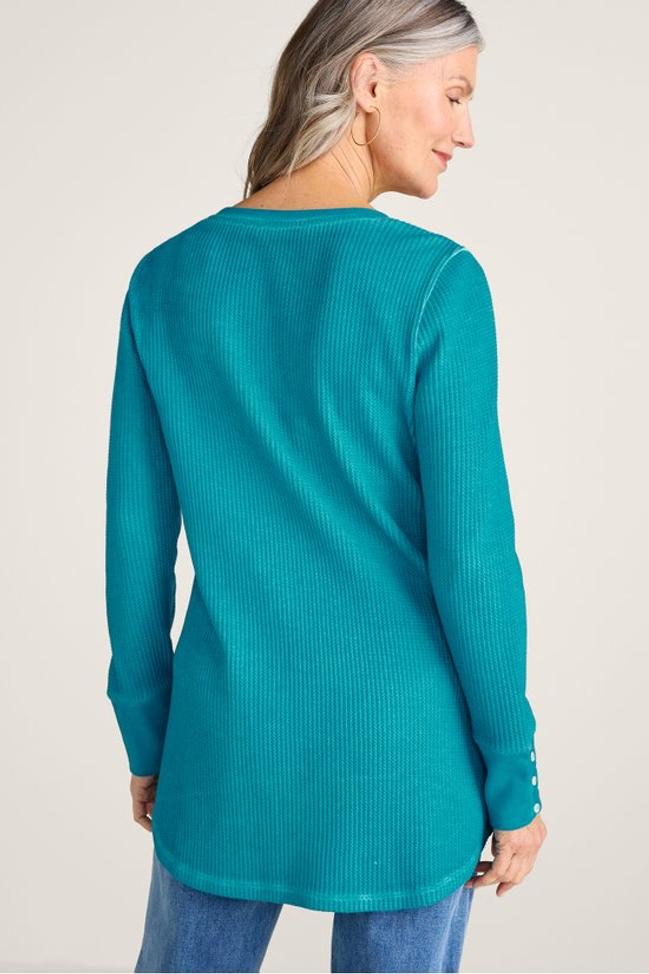 Arabella Waffle Knit Tunic - Soft Surroundings Outlet