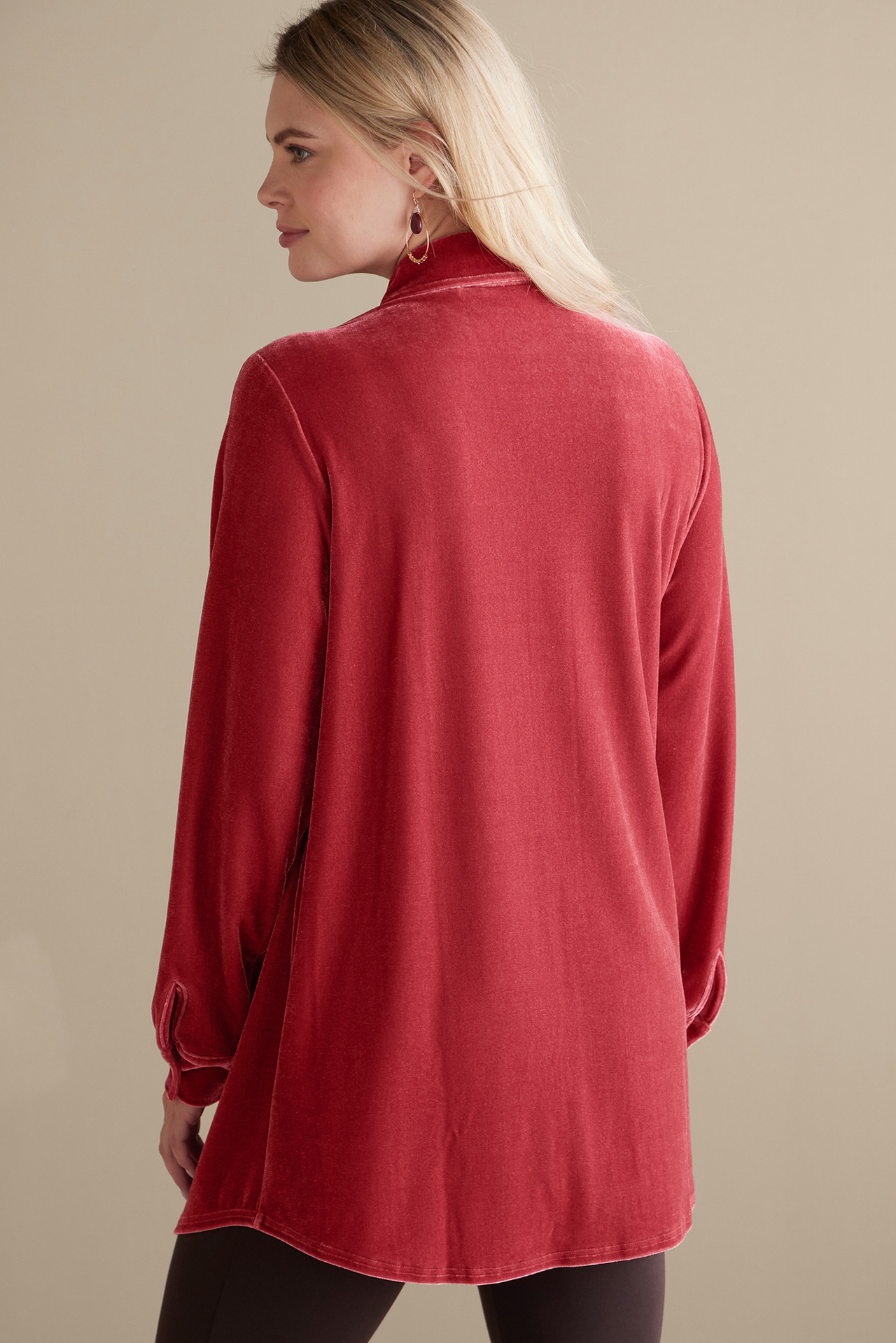Velvet Boyfriend Tunic Shirt - Soft Surroundings Outlet