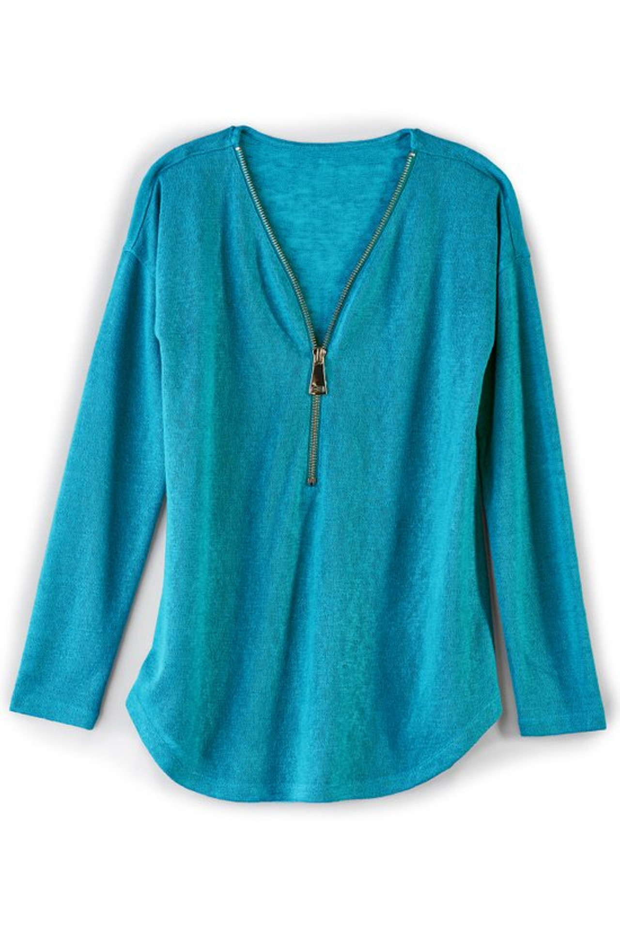 Valentina Zip Sweater - Soft Surroundings Outlet