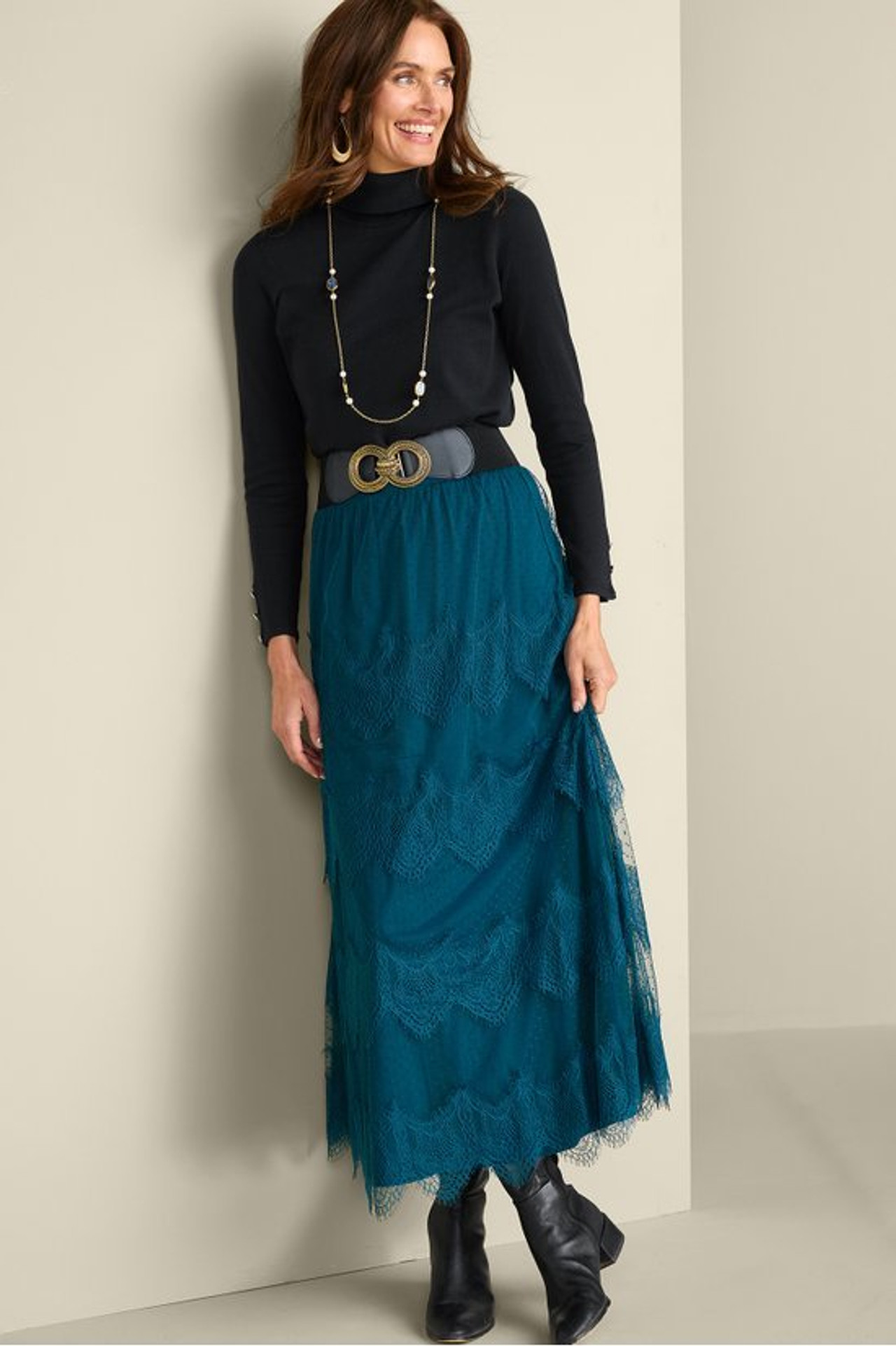 Frederica Lace Maxi Skirt - Soft Surroundings Outlet