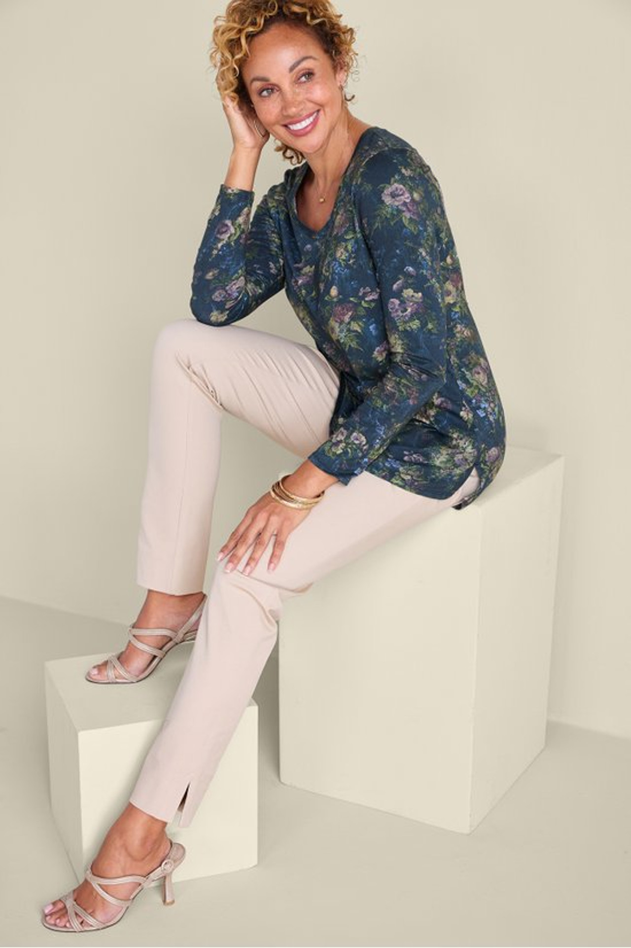 SoftEssential™ Supima® Isabel Long Sleeve Tunic - Soft Surroundings Outlet