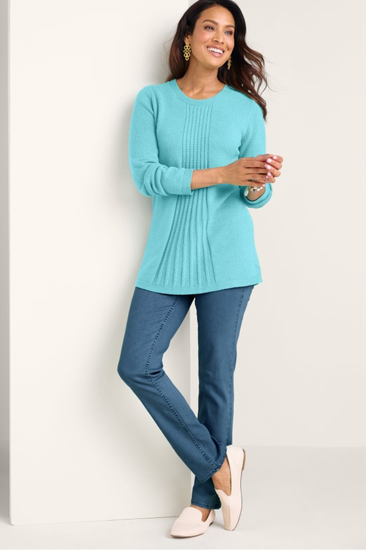 Priscilla Pullover Tunic Sweater - Soft Surroundings Outlet