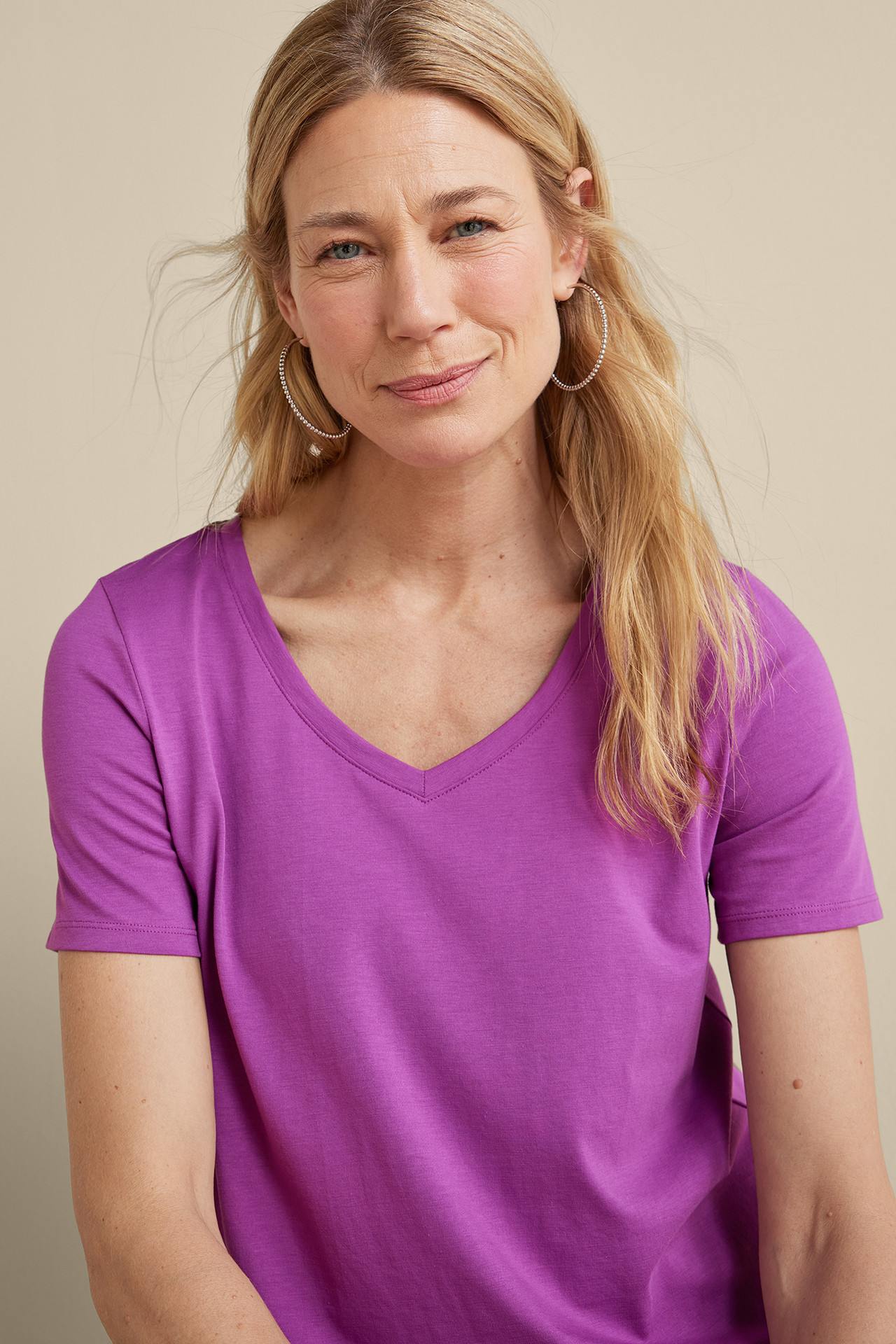 SoftEssential™ Supima® Isabel Short Sleeve Tunic - Soft Surroundings Outlet