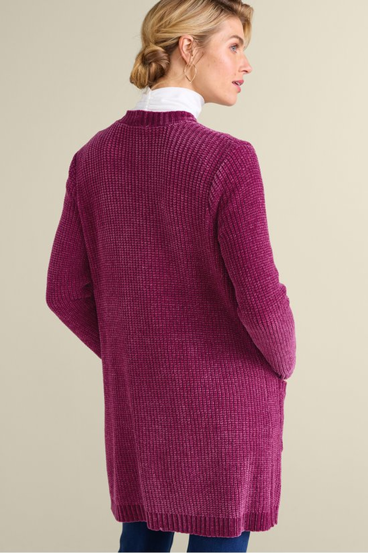 Faith Chenille Cardigan - Soft Surroundings Outlet