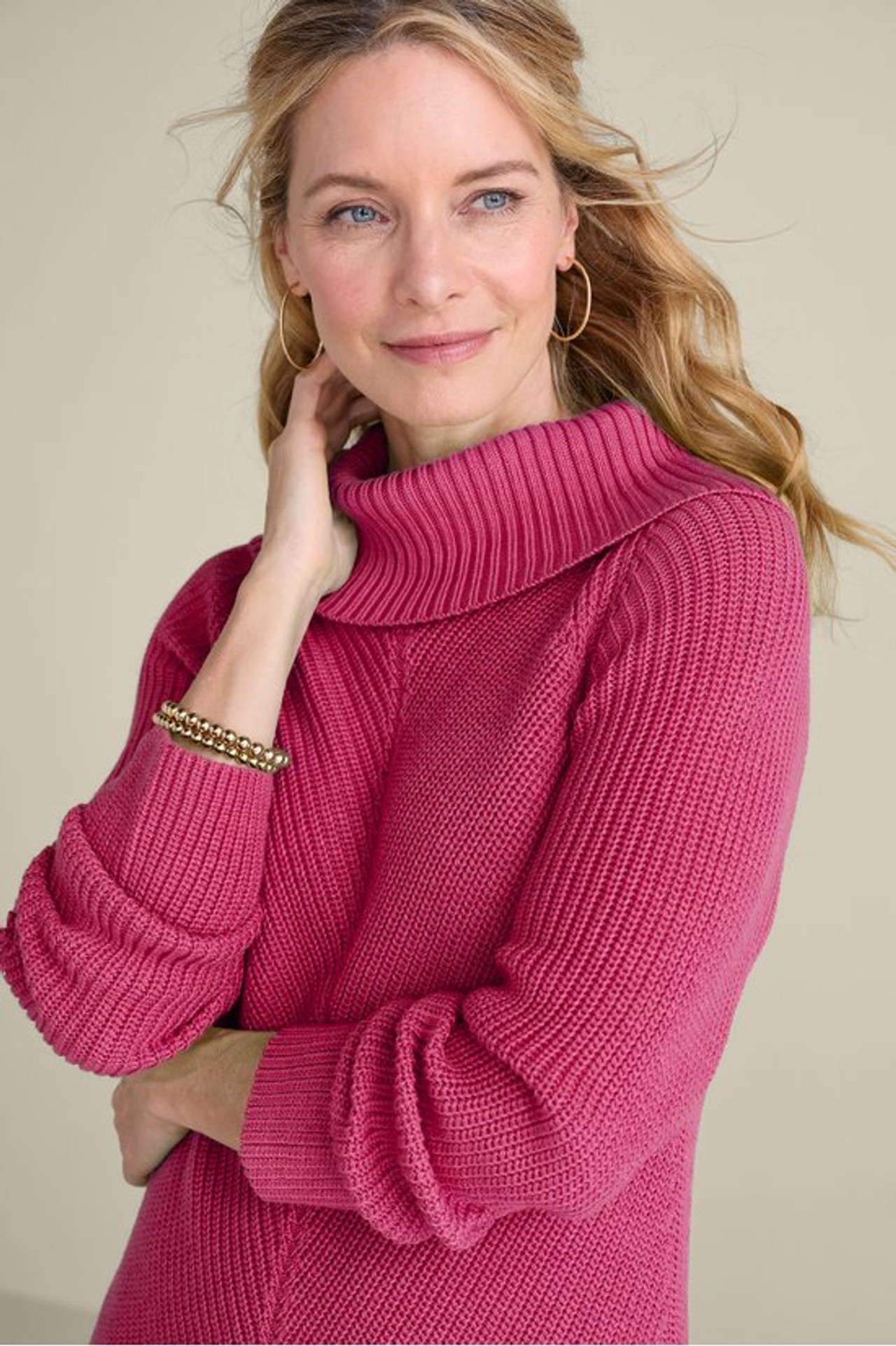 Vanya Shaker Stitch Sweater - Soft Surroundings Outlet