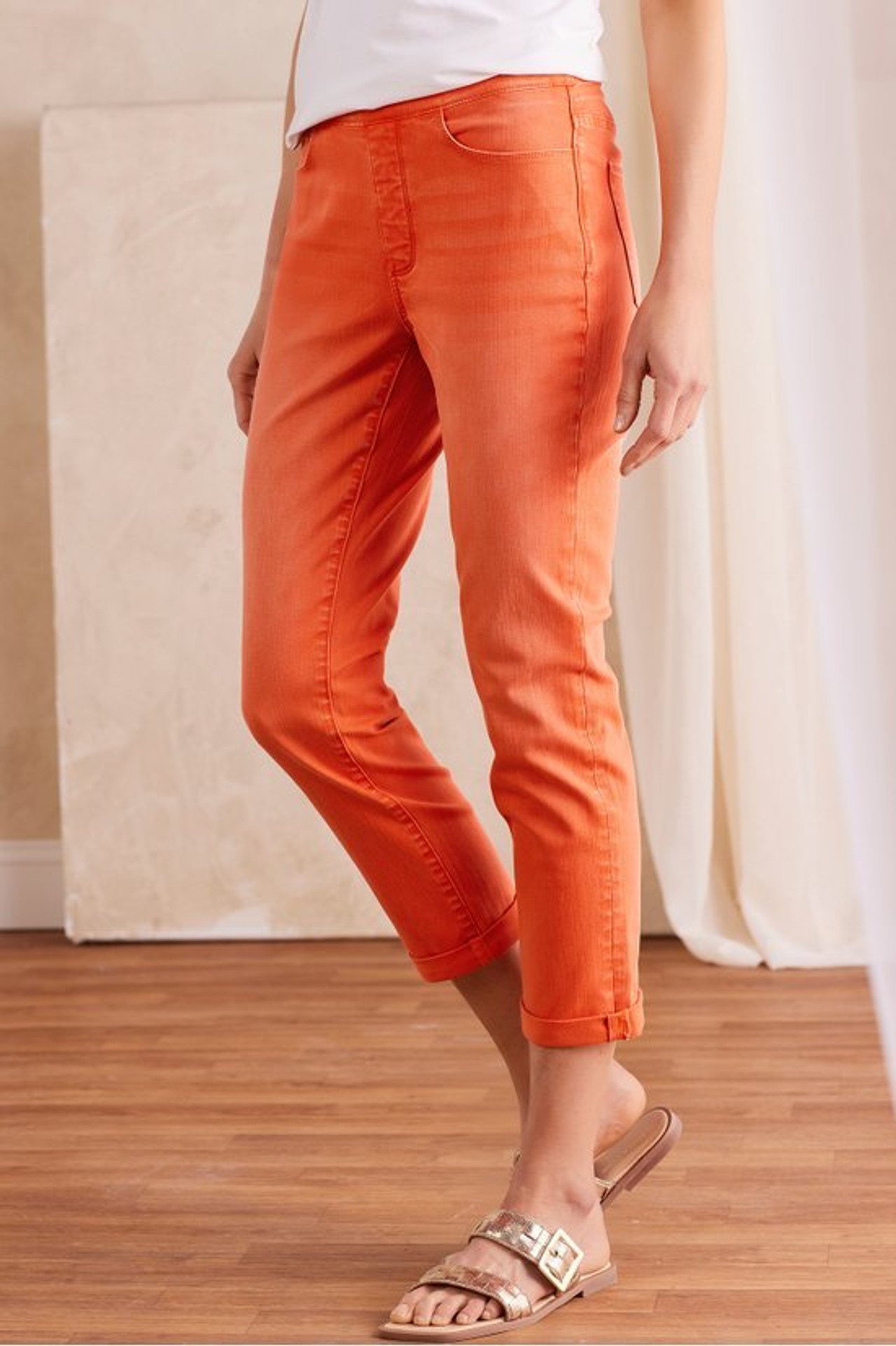 The Ultimate Denim Pull-On Crop - Soft Surroundings Outlet