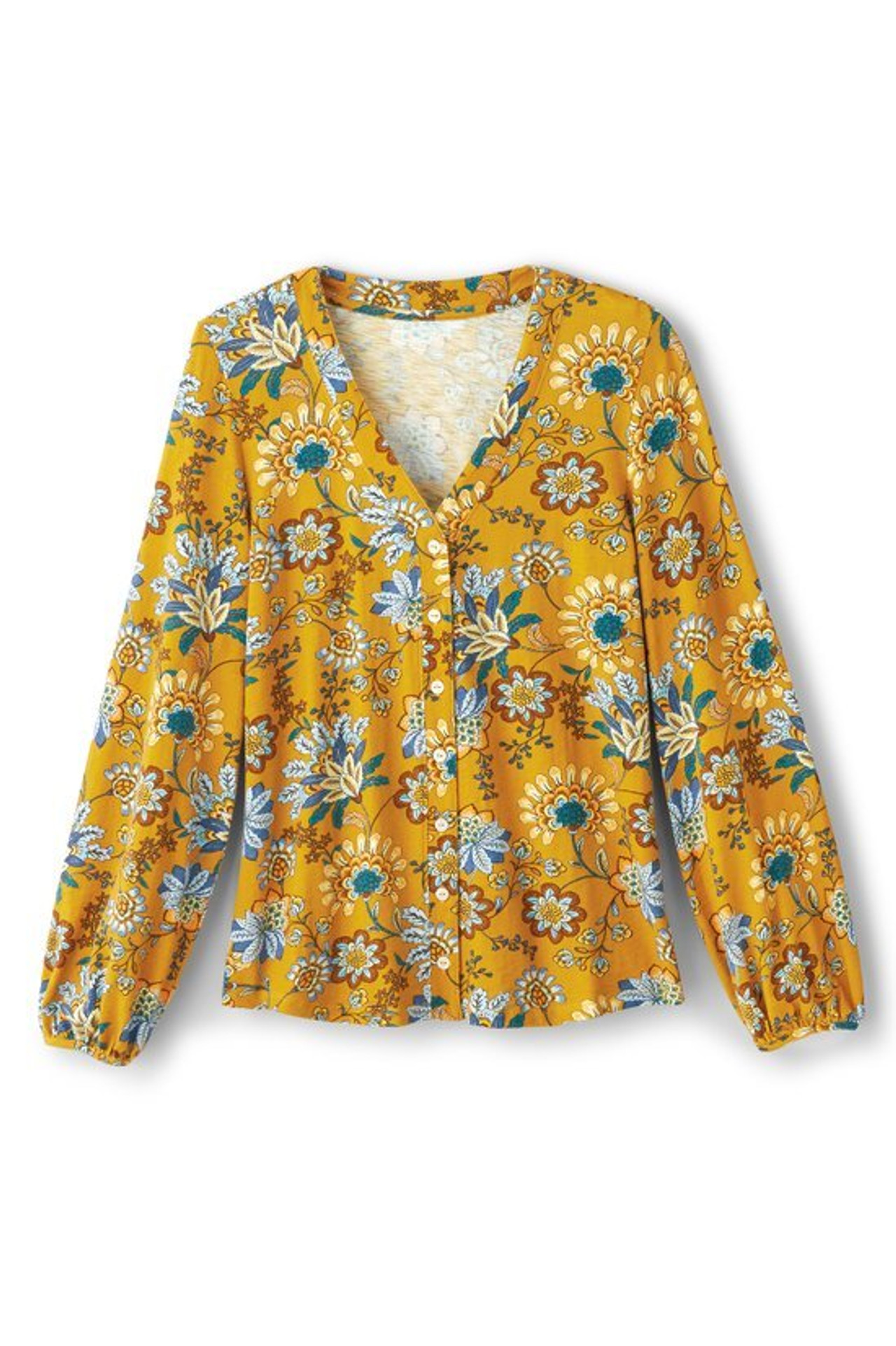 Lorna Button Front Top - Soft Surroundings Outlet