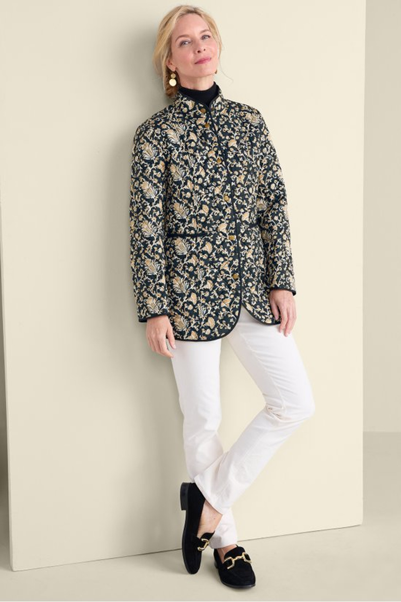 Flora Quilted Jacket - Soft Surroundings Outlet