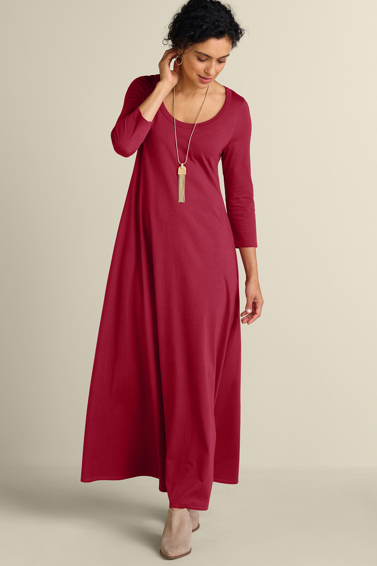 Santiago 3/4 Sleeve Dress - Soft Surroundings Outlet