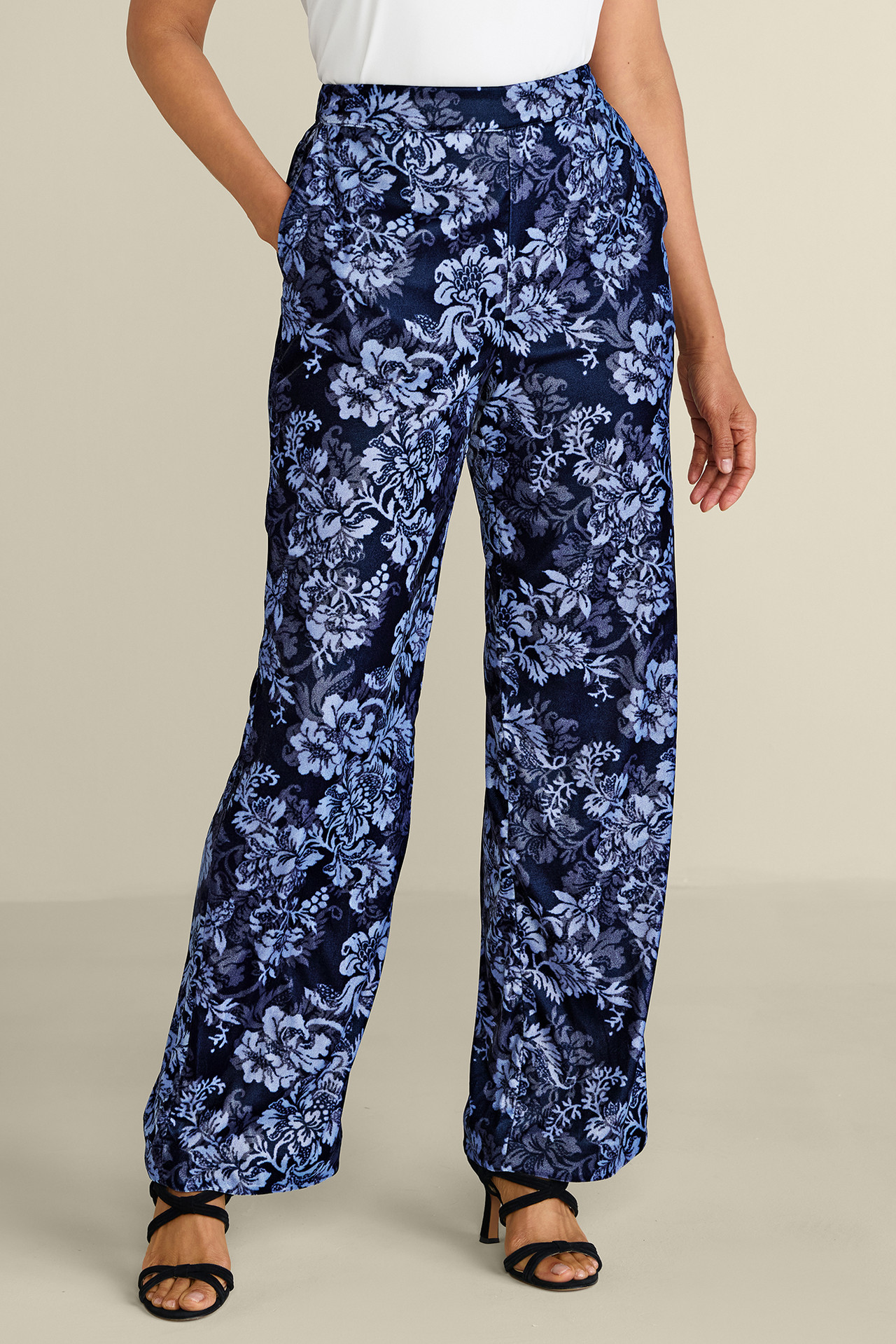 Aria Velvet Wide Leg Pants - Soft Surroundings Outlet
