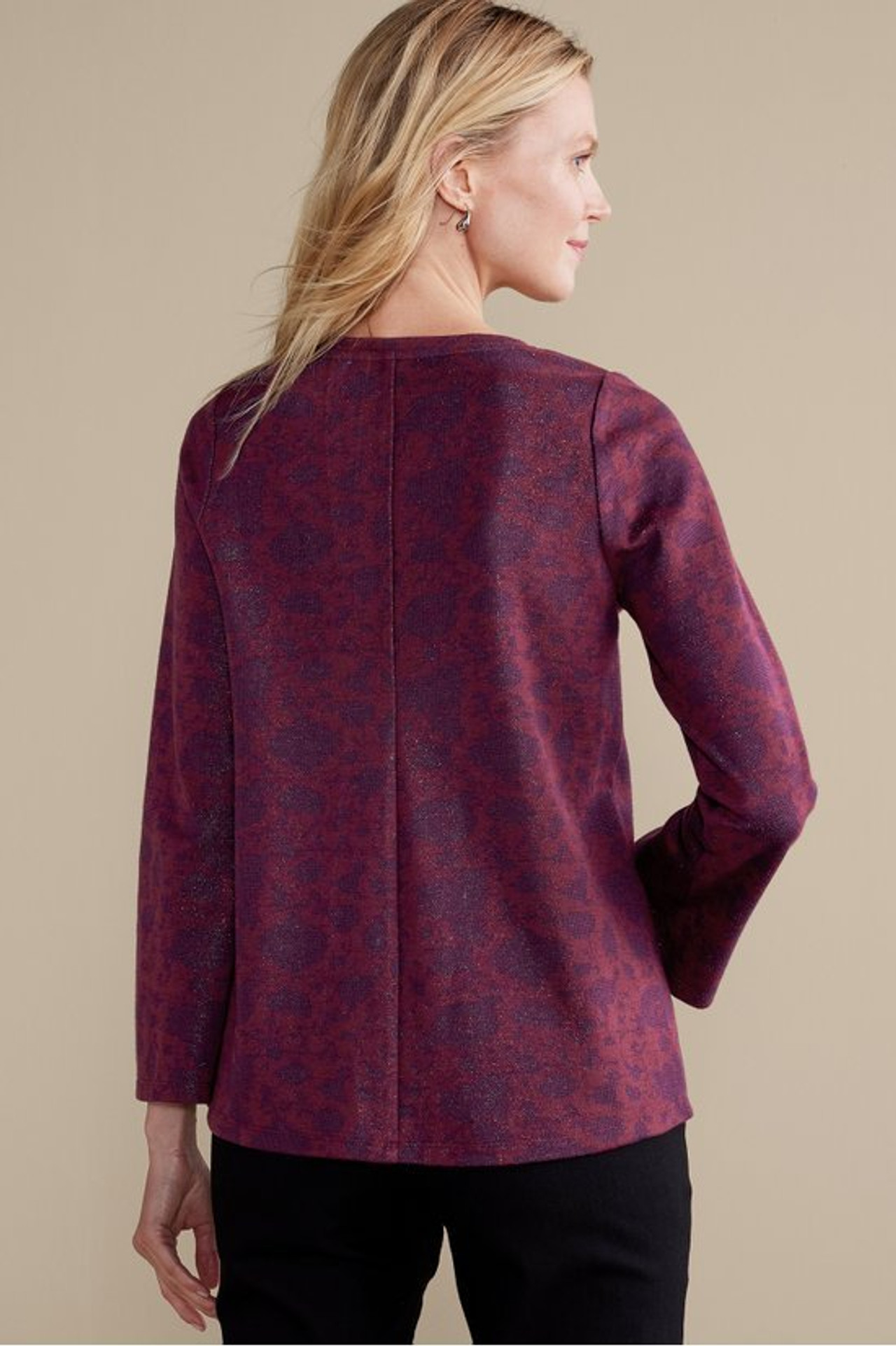 Jeri Jacquard Top - Soft Surroundings Outlet
