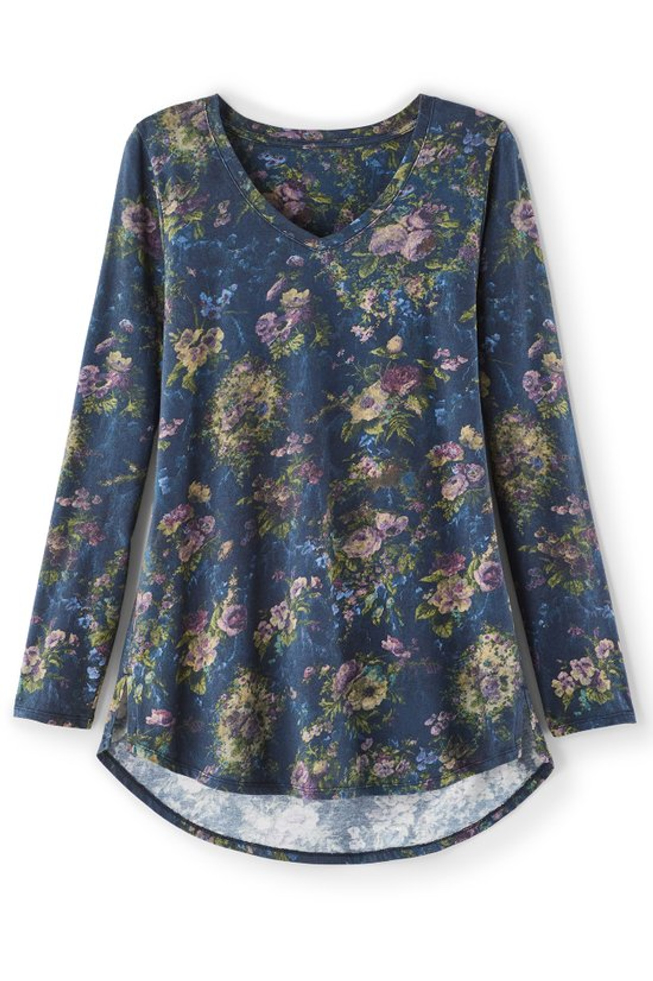 SoftEssential™ Supima® Isabel Long Sleeve Tunic - Soft Surroundings Outlet