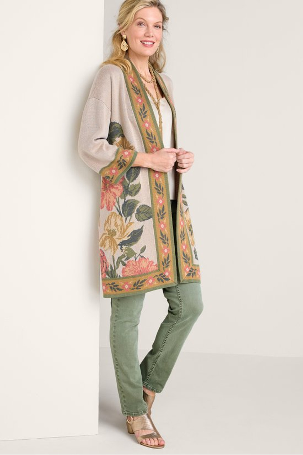 Moxie Jacquard Cardigan - Soft Surroundings Outlet