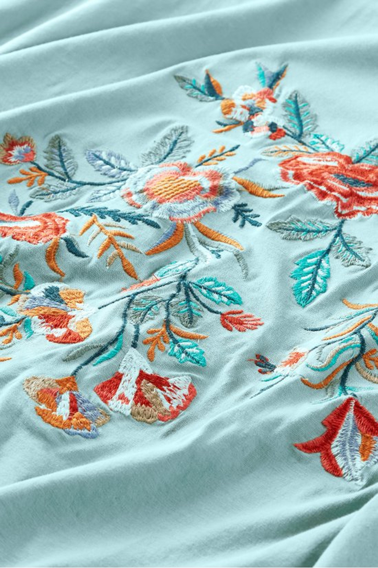 Zerah Embroidered Topper - Soft Surroundings Outlet