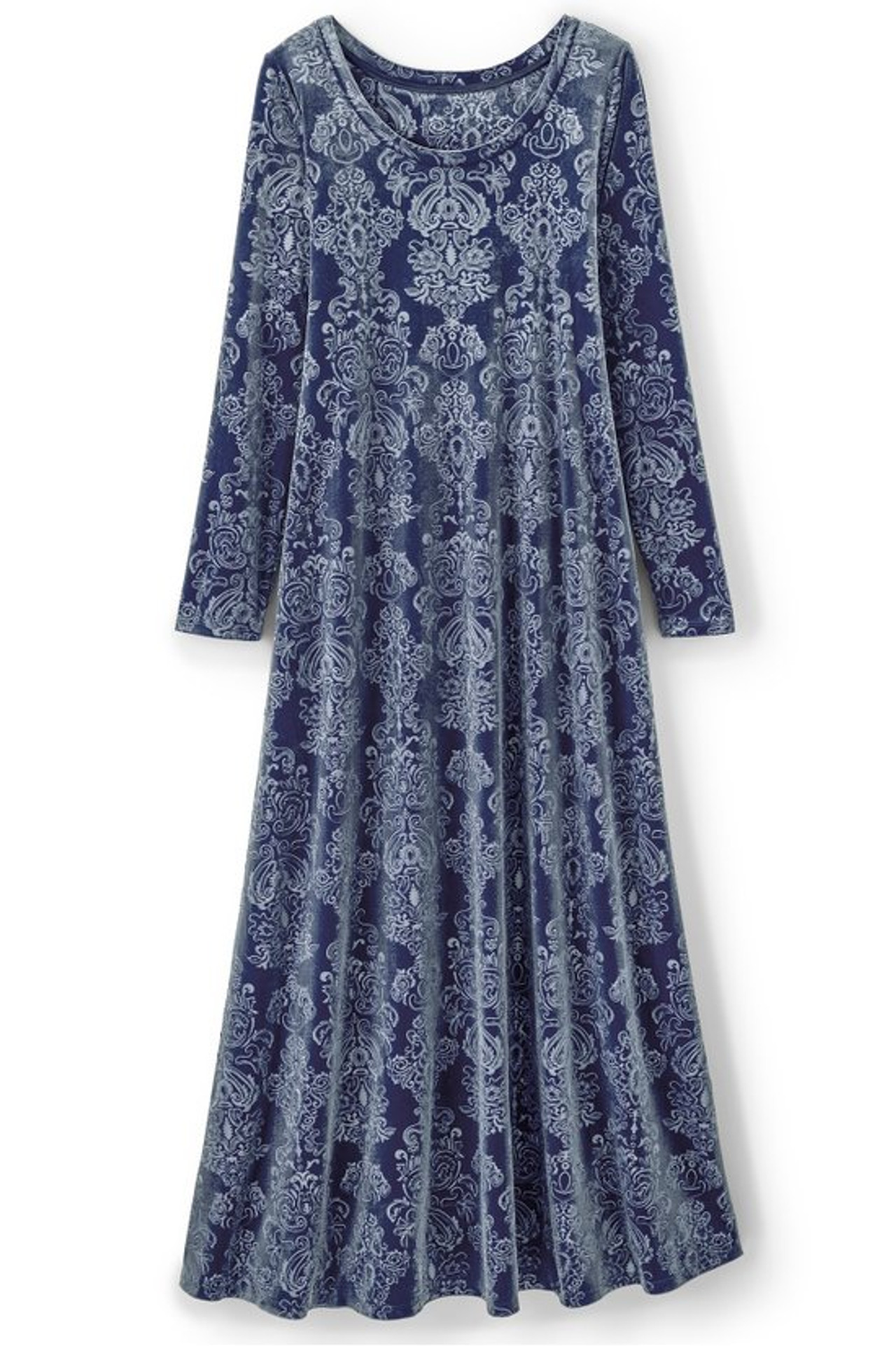 Santiago Embossed Velvet Dress - Soft Surroundings Outlet